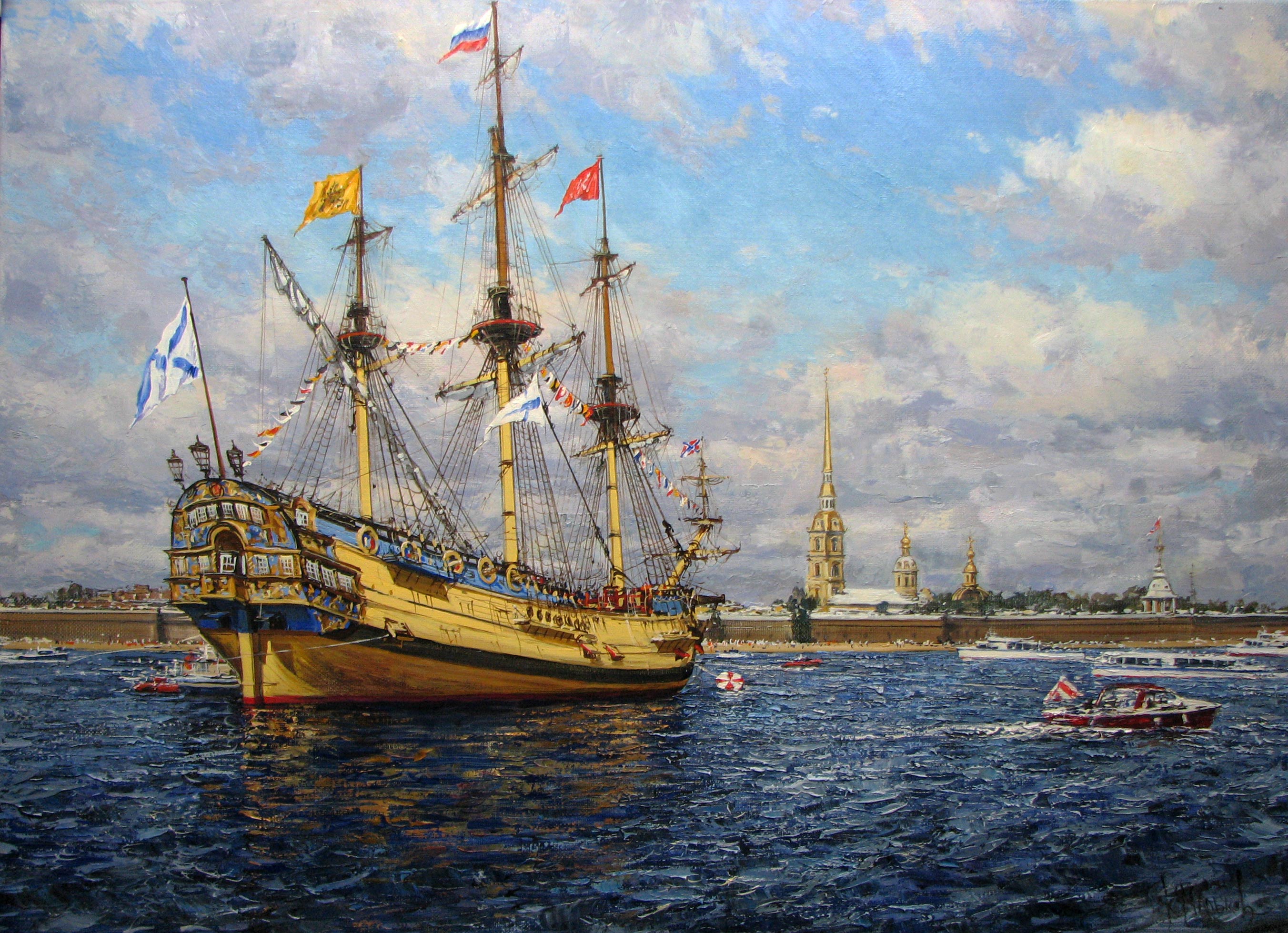 Poltava Ship, Kirill Malkov, Buy the painting Oil