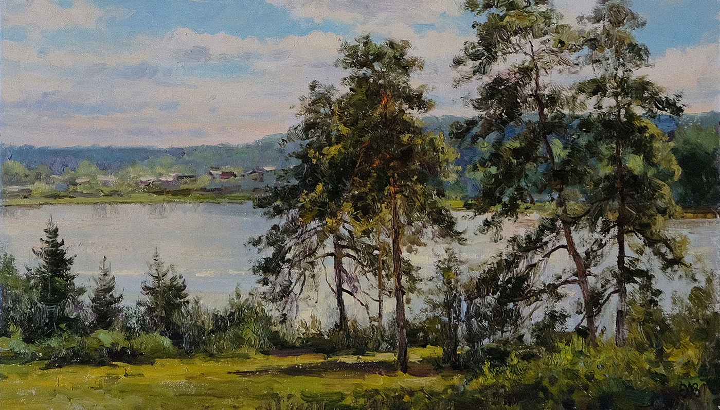 Dvurechensk. On the Shore - 1, Alexey Efremov, Buy the painting Oil