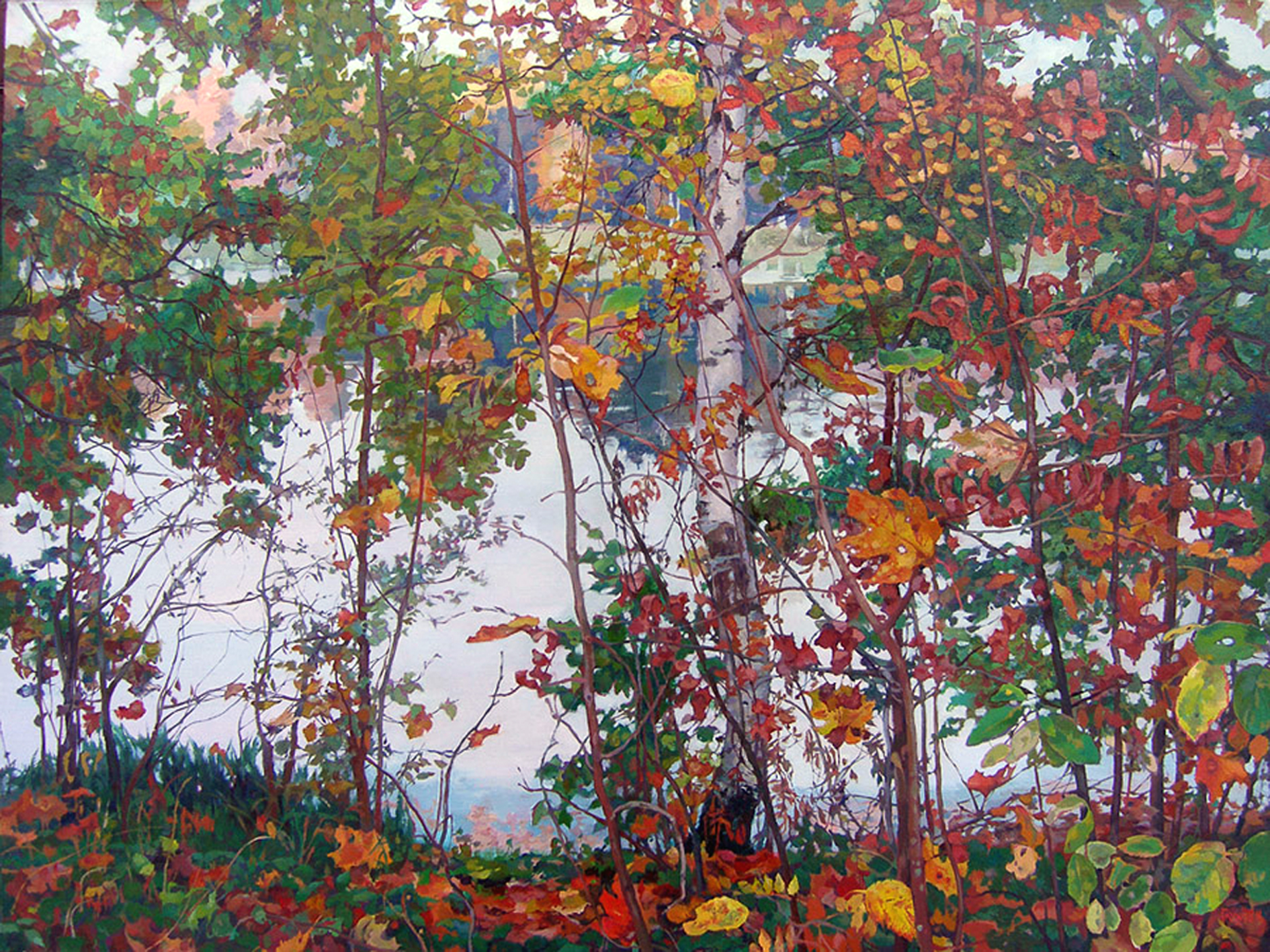 Golden Autumn - 1, Nikolay Glukhov, Buy the painting Oil