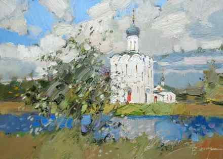 Bogolyubovo. The Church of the Intercession on the Nerl