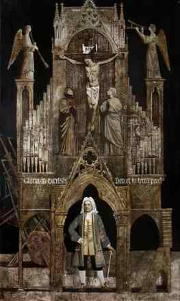 Music of old cathedrals (triptych, central part)