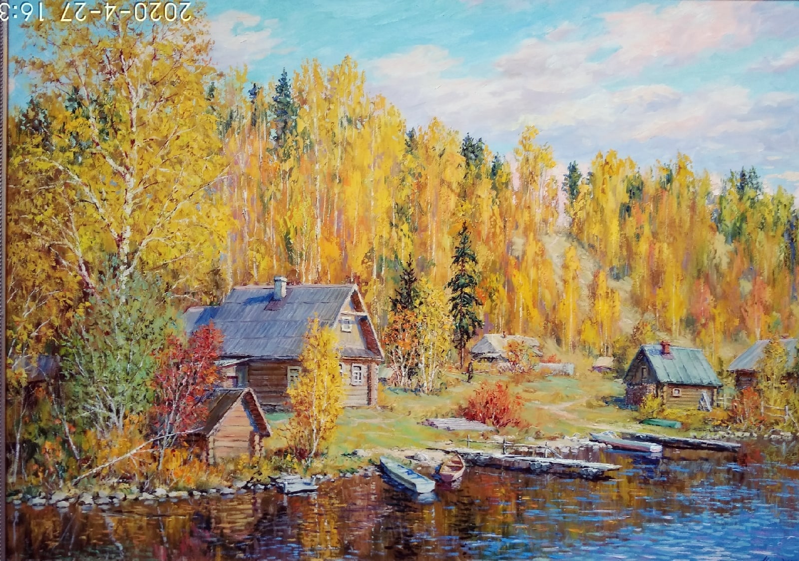 Autumn on Onega - 1, Vyacheslav Cherdakov, Buy the painting Oil