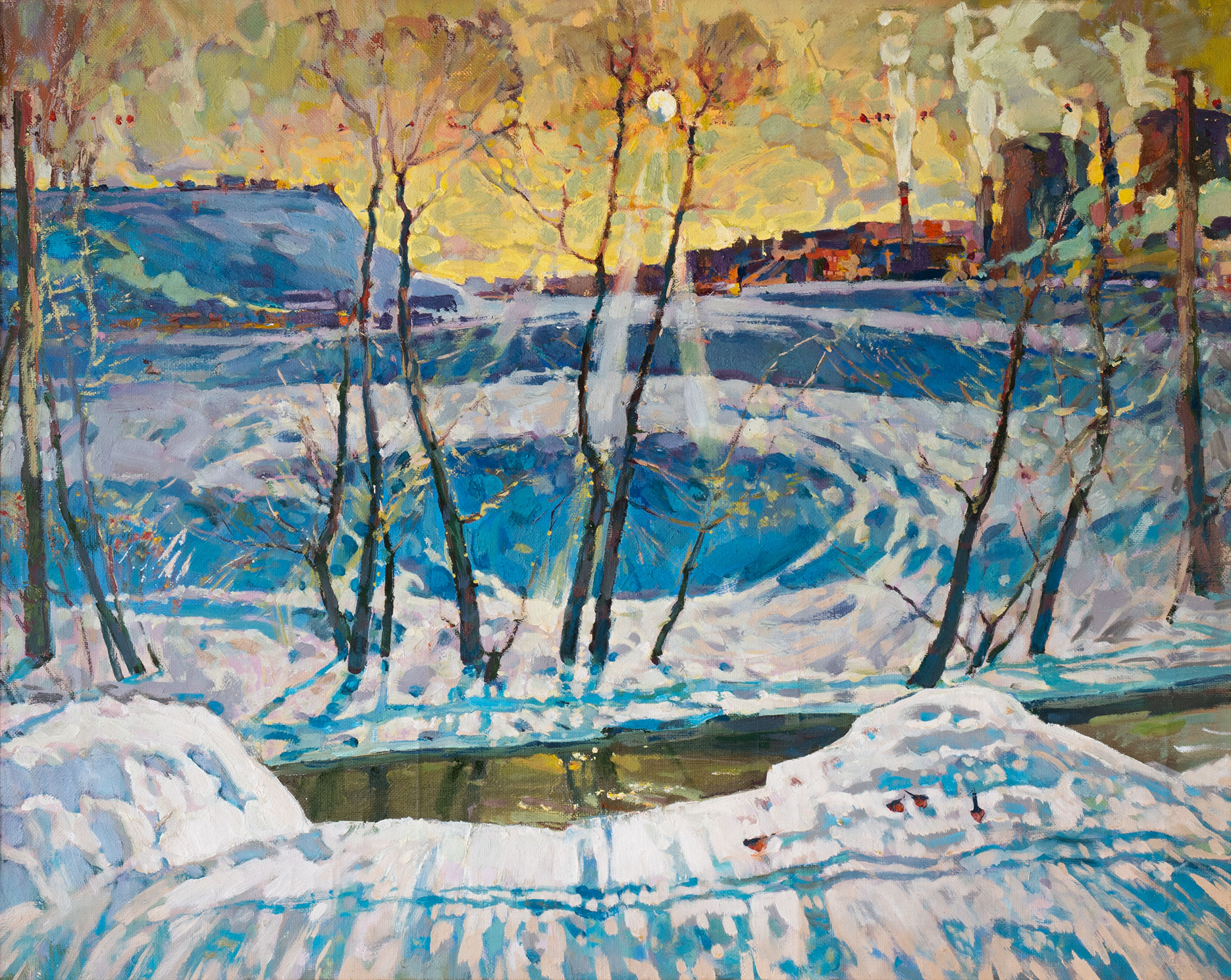 Winter Day - 1, Sergey Kostylev, Buy the painting Oil