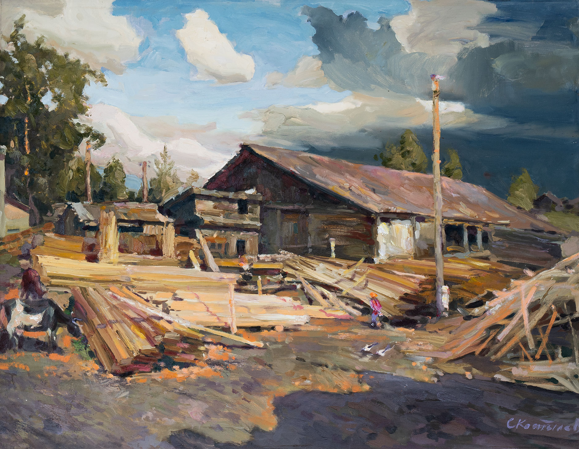 Old Sawmill - 1, Sergey Kostylev, Buy the painting Oil