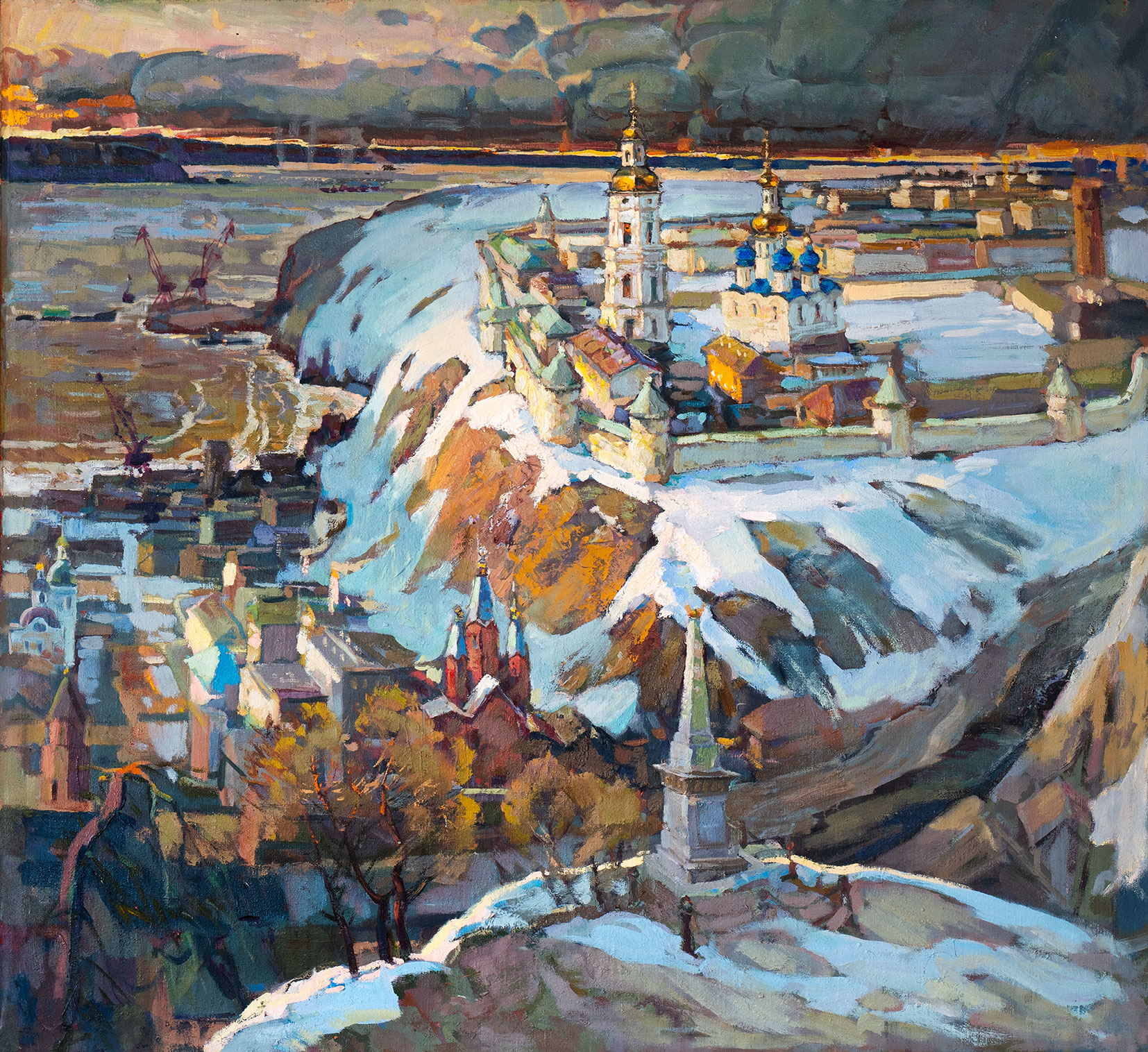 Old City Tobolsk - 1, Sergey Kostylev, Buy the painting Oil