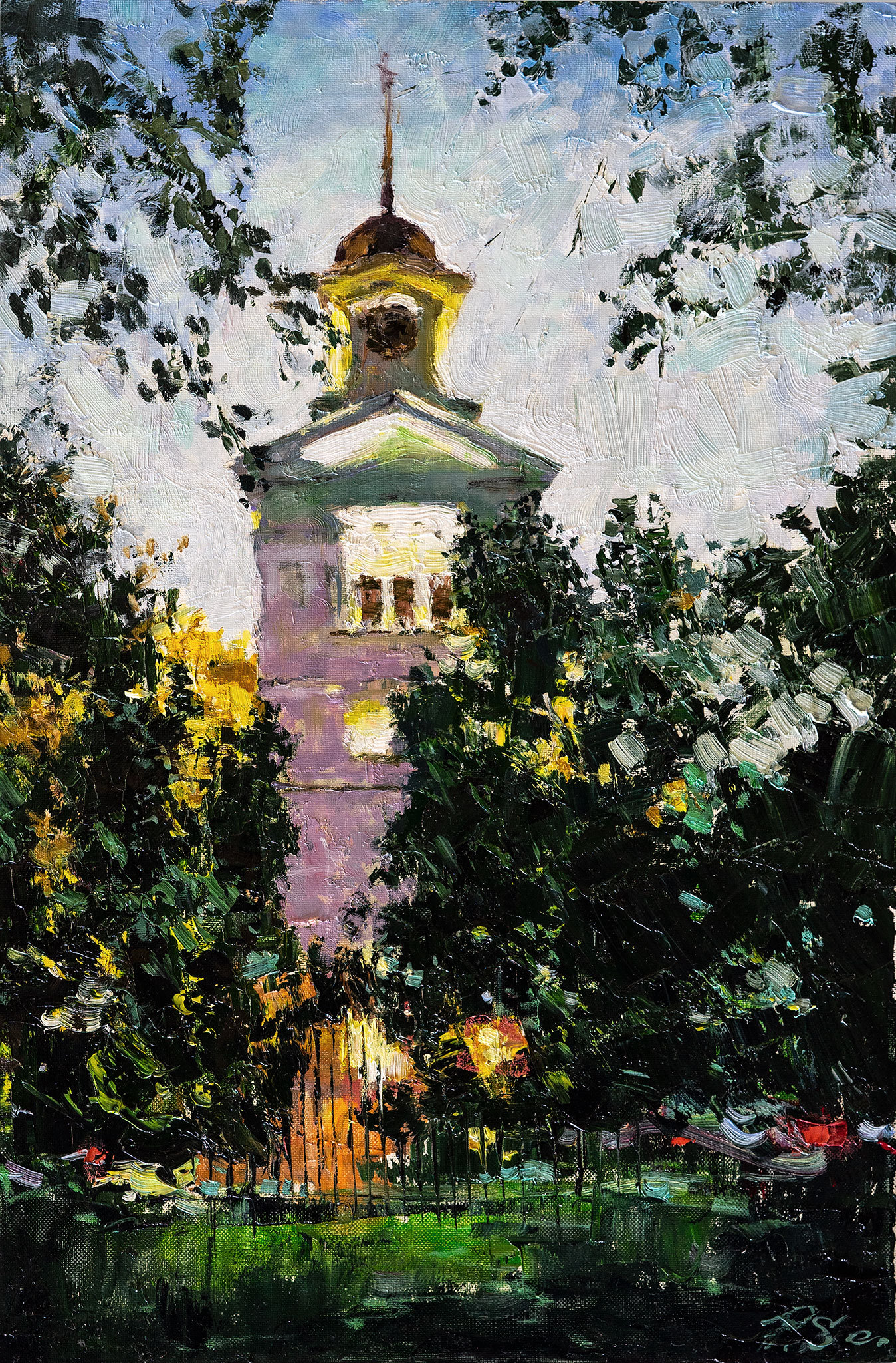 Evening in Bishop Garden - 1, Sergei Prokhorov, Buy the painting Oil