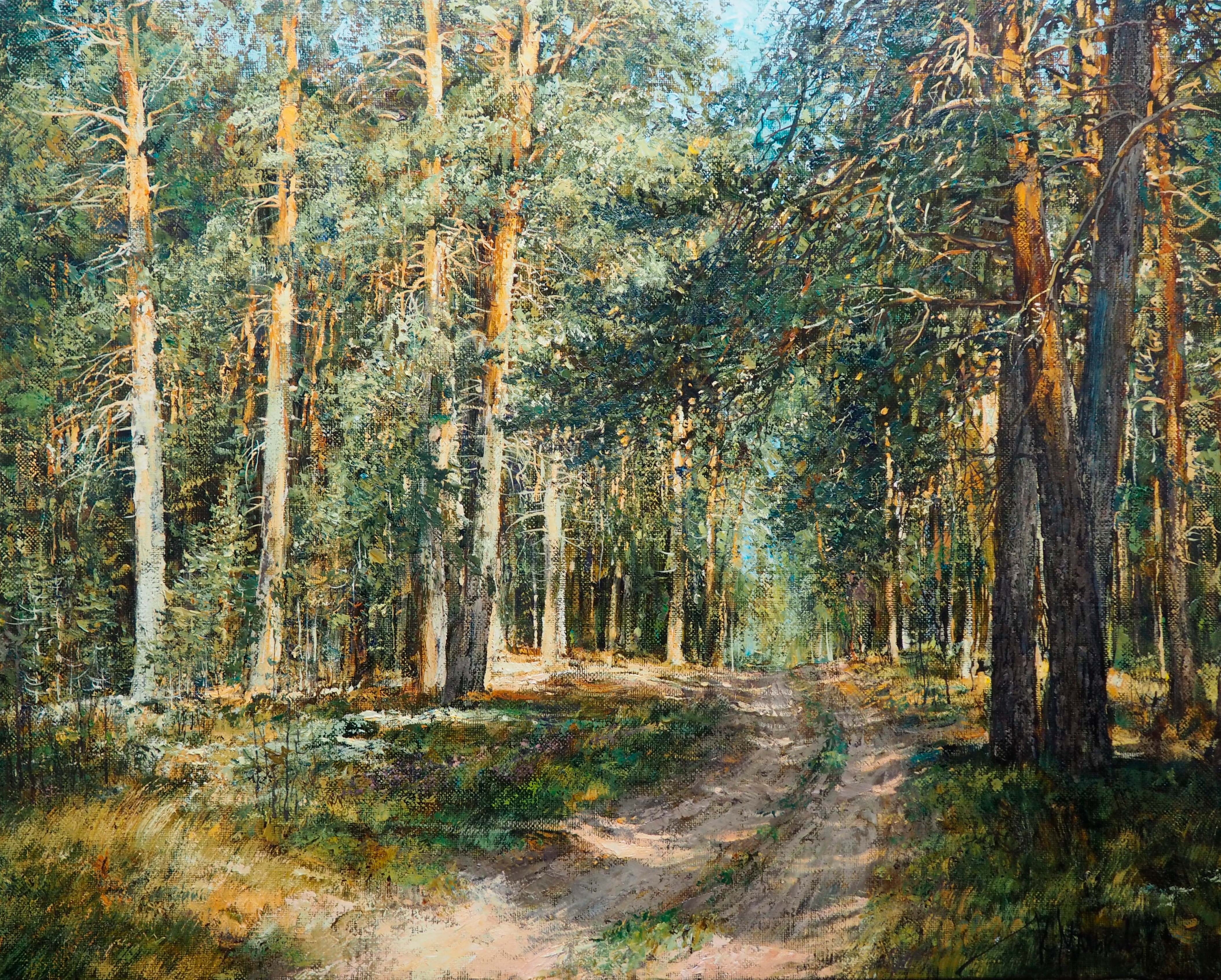 The Road in the Woods - 1, Kirill Malkov, Buy the painting Oil