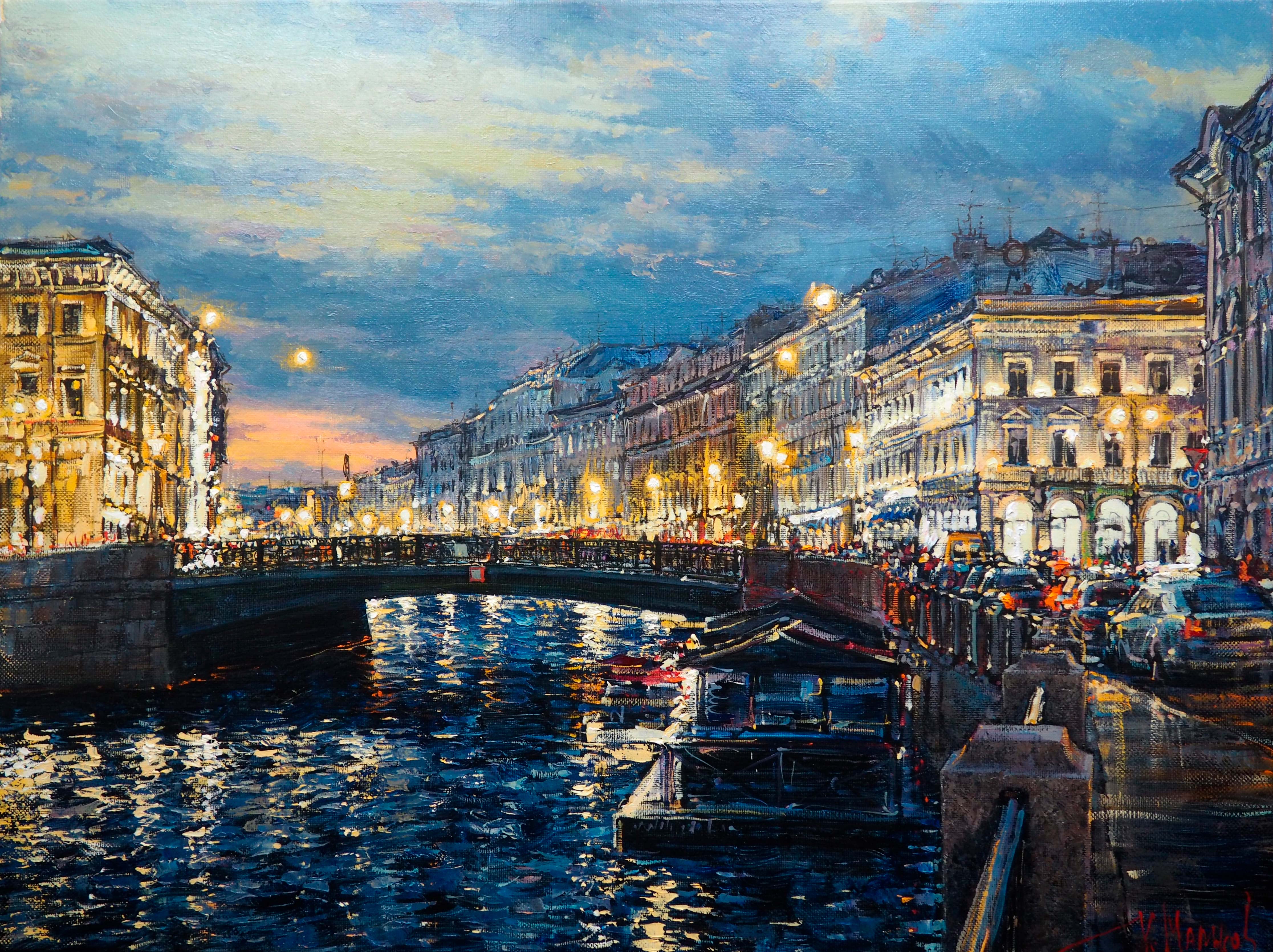 Green Bridge - 1, Kirill Malkov, Buy the painting Oil