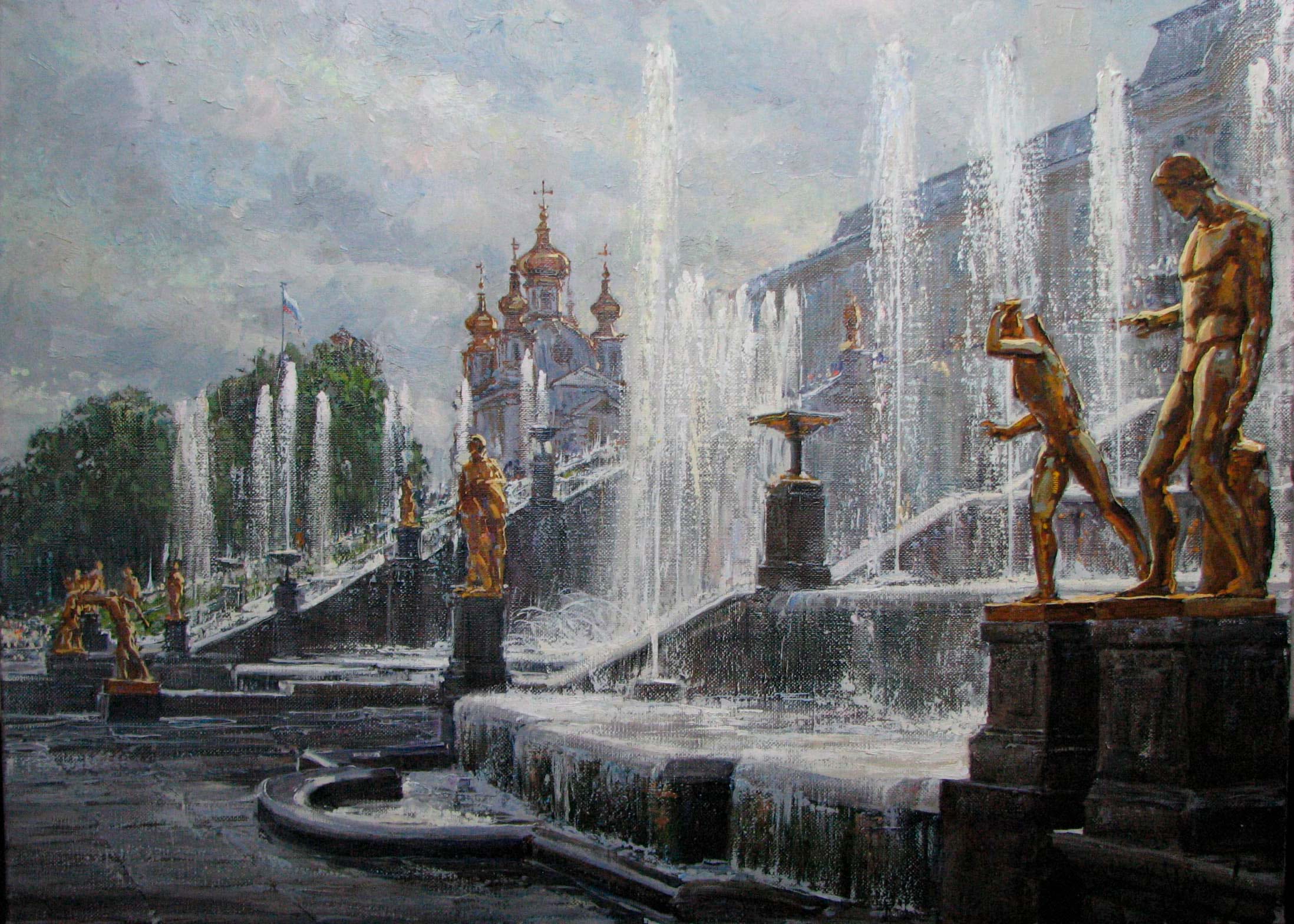  Fountains - 1, Kirill Malkov, Buy the painting Oil