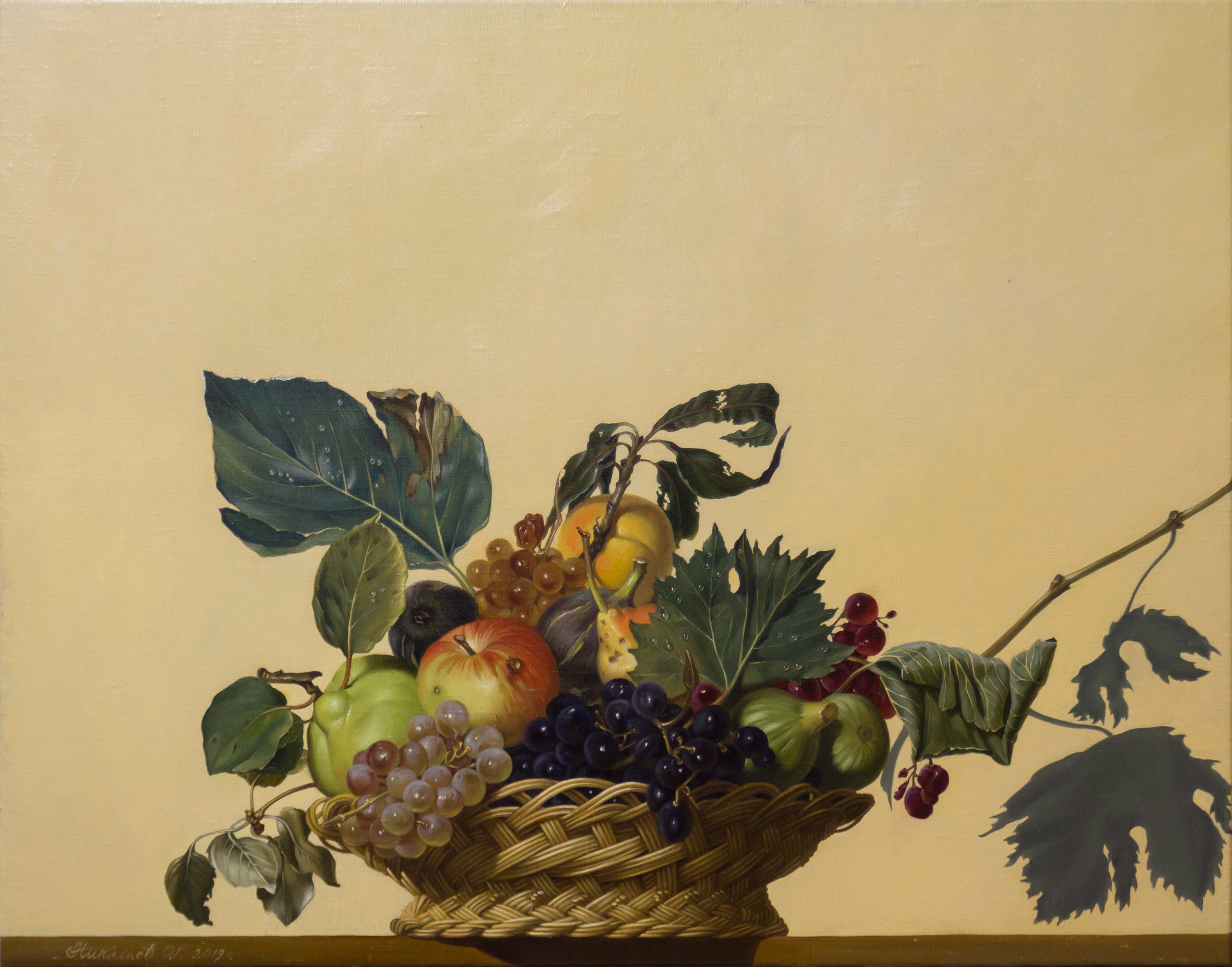 Caravaggio. Basket Of Fruit,  Oleg Nikolaev, Buy the painting Oil