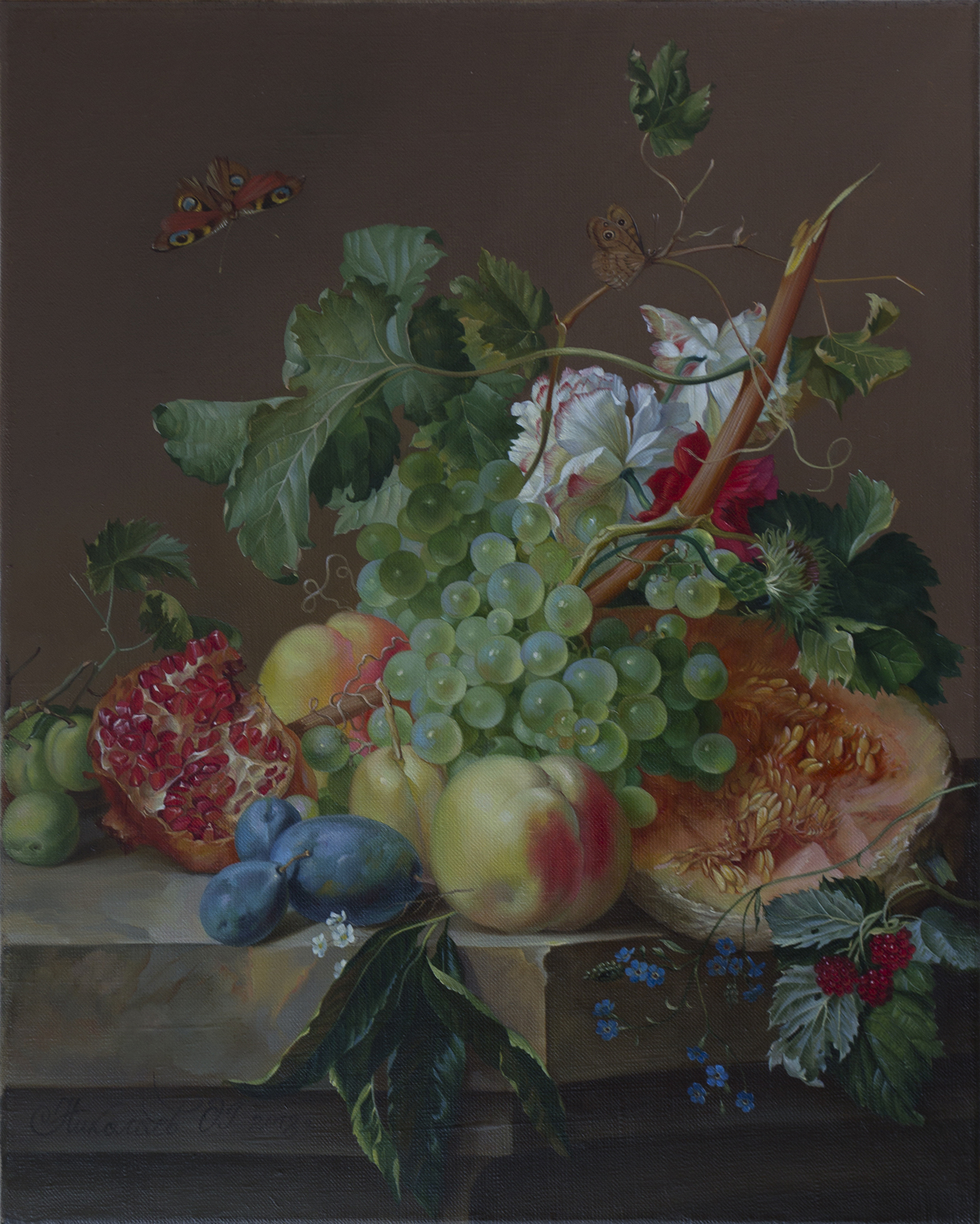 Jan van Huysum. Still Life with Fruit - 1,  Oleg Nikolaev, Buy the painting Oil