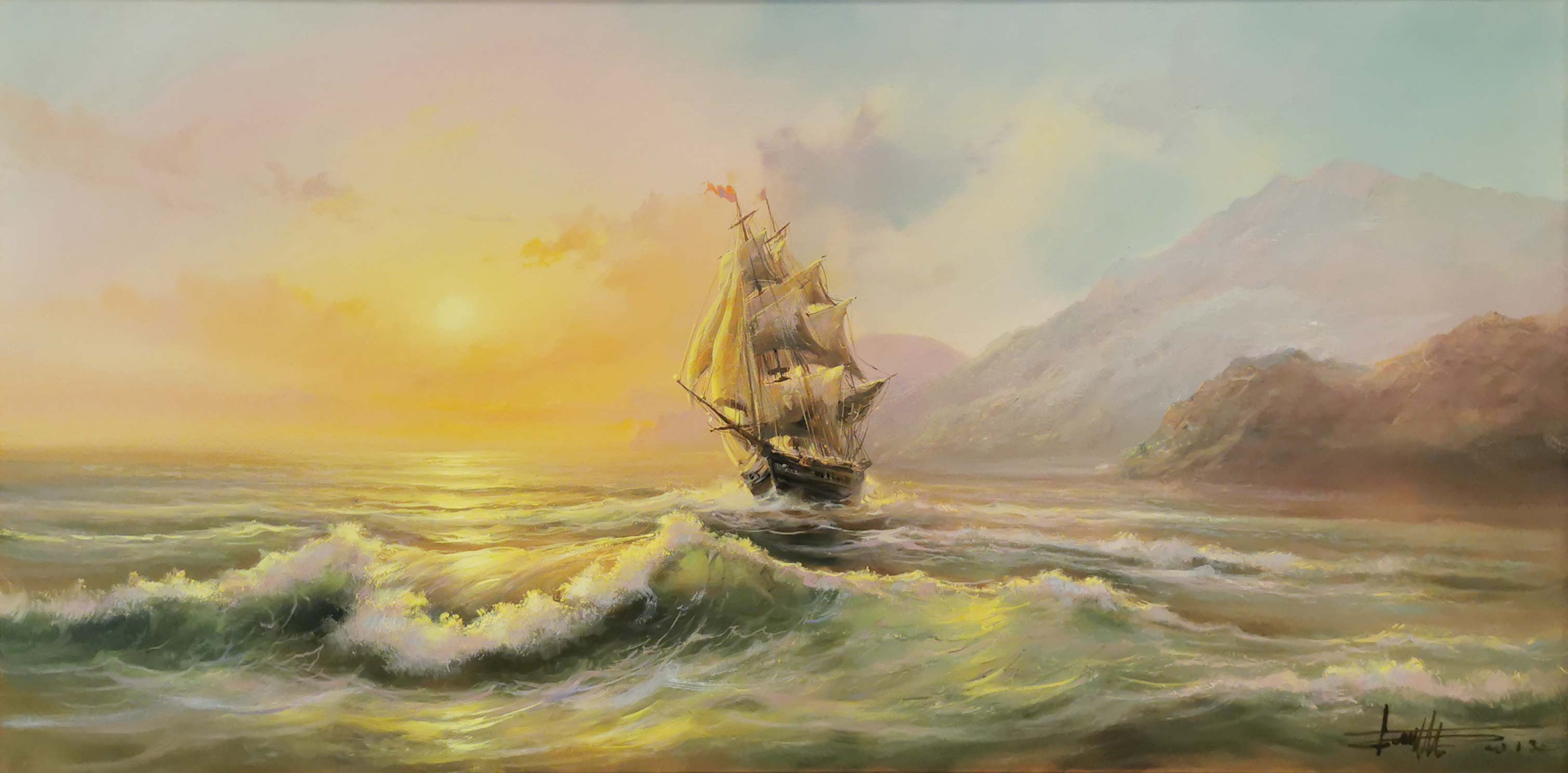 Seascape - 1, Dmitry Balakhonov, Buy the painting Oil