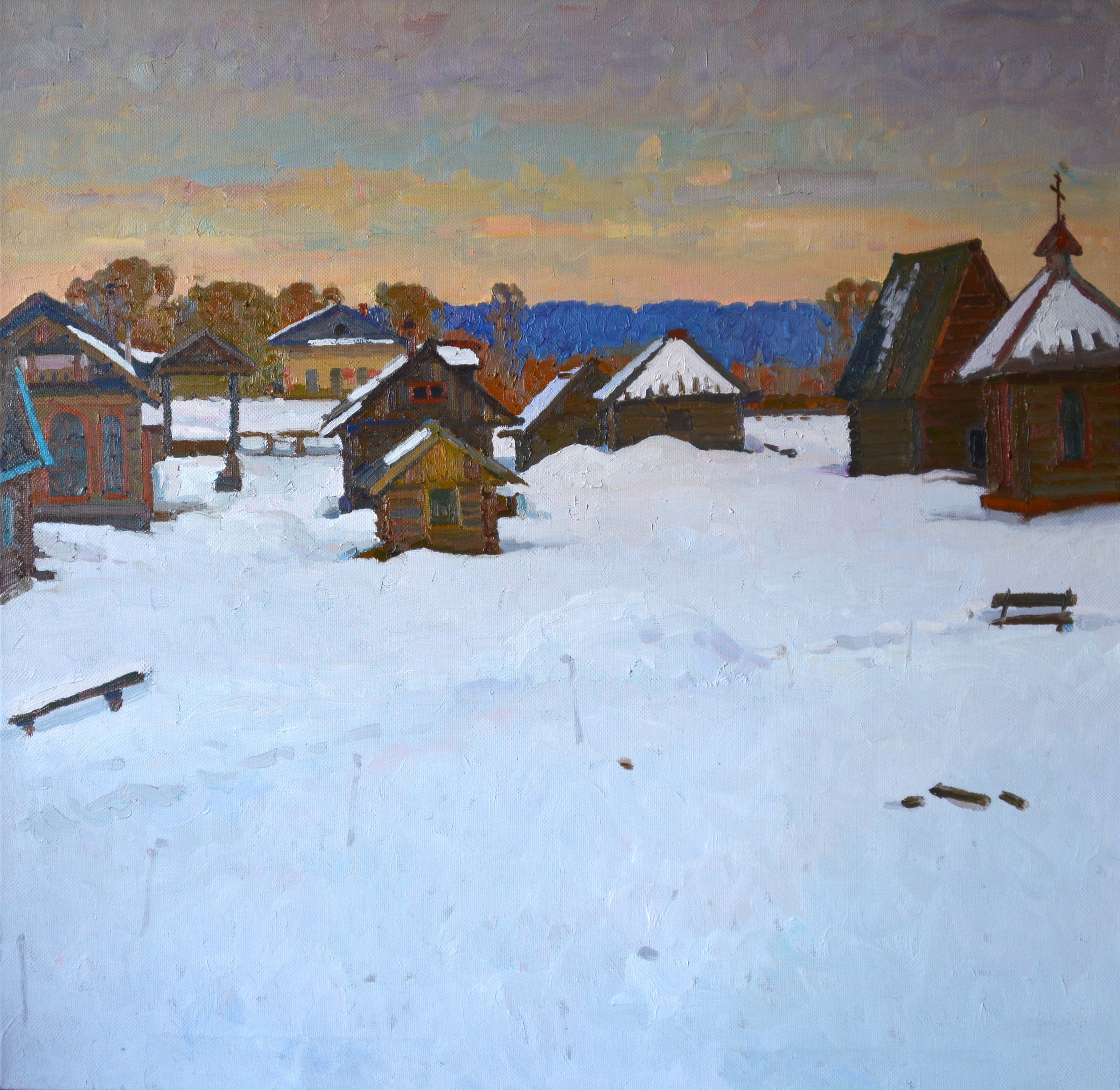 Winter Evening - 1, Anastasia Nesterova, Buy the painting Oil