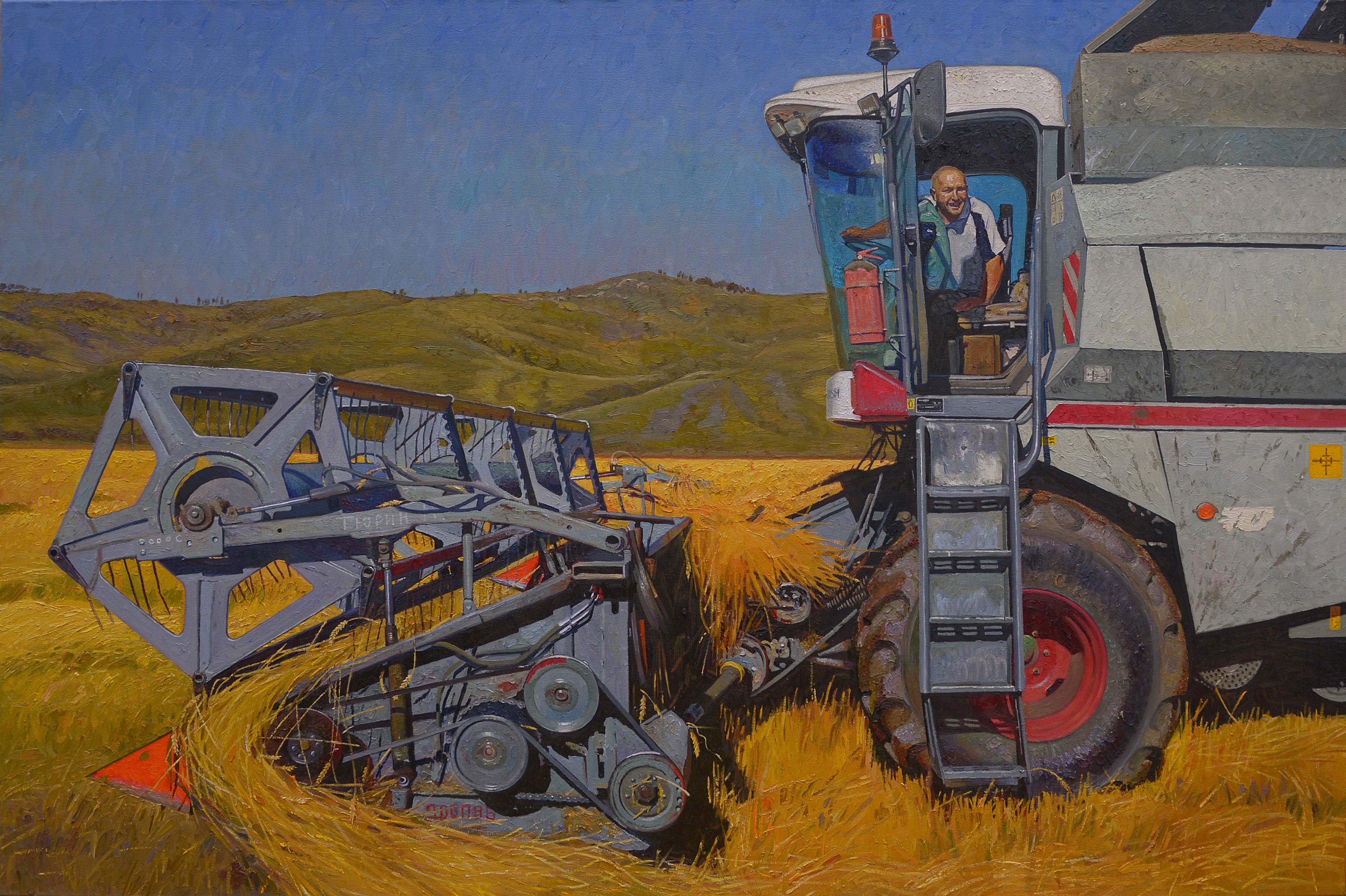 We Will Harvest on Time! - 1, Anastasia Nesterova, Buy the painting Oil