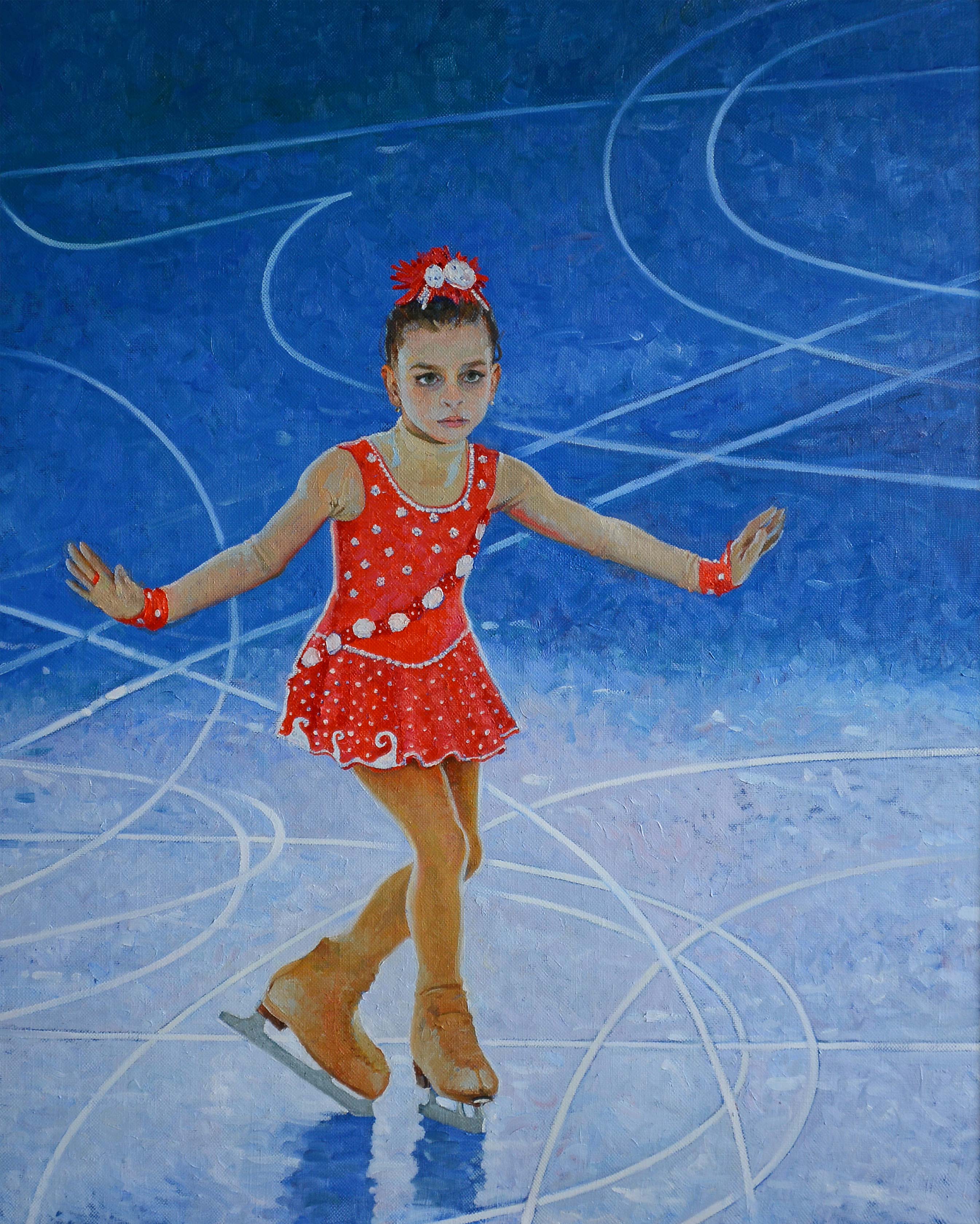 Performance of a Young Figure Skater - 1, Anastasia Nesterova, Buy the painting Oil