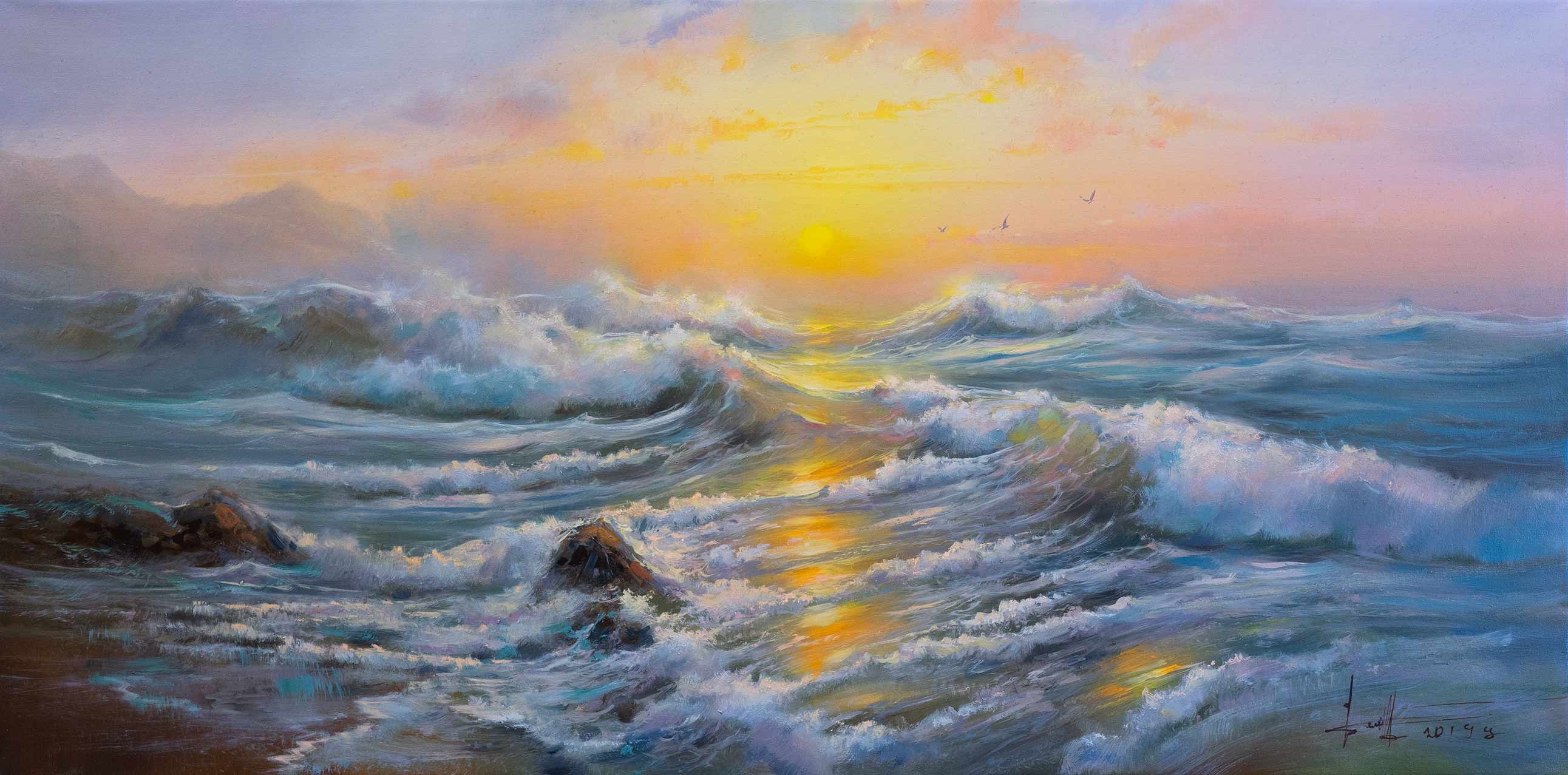 Bright Sea - 1, Dmitry Balakhonov, Buy the painting Oil