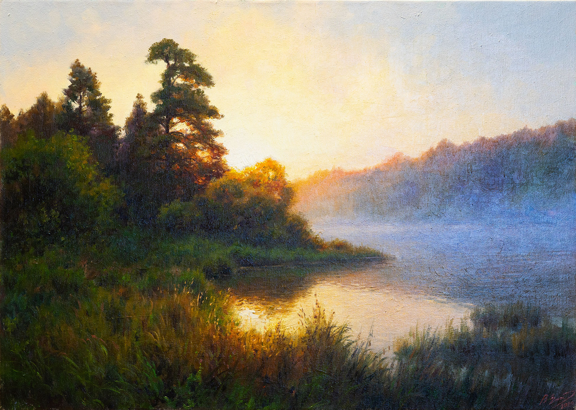 Summer Evening - 1, Vadim Zainullin, Buy the painting Oil