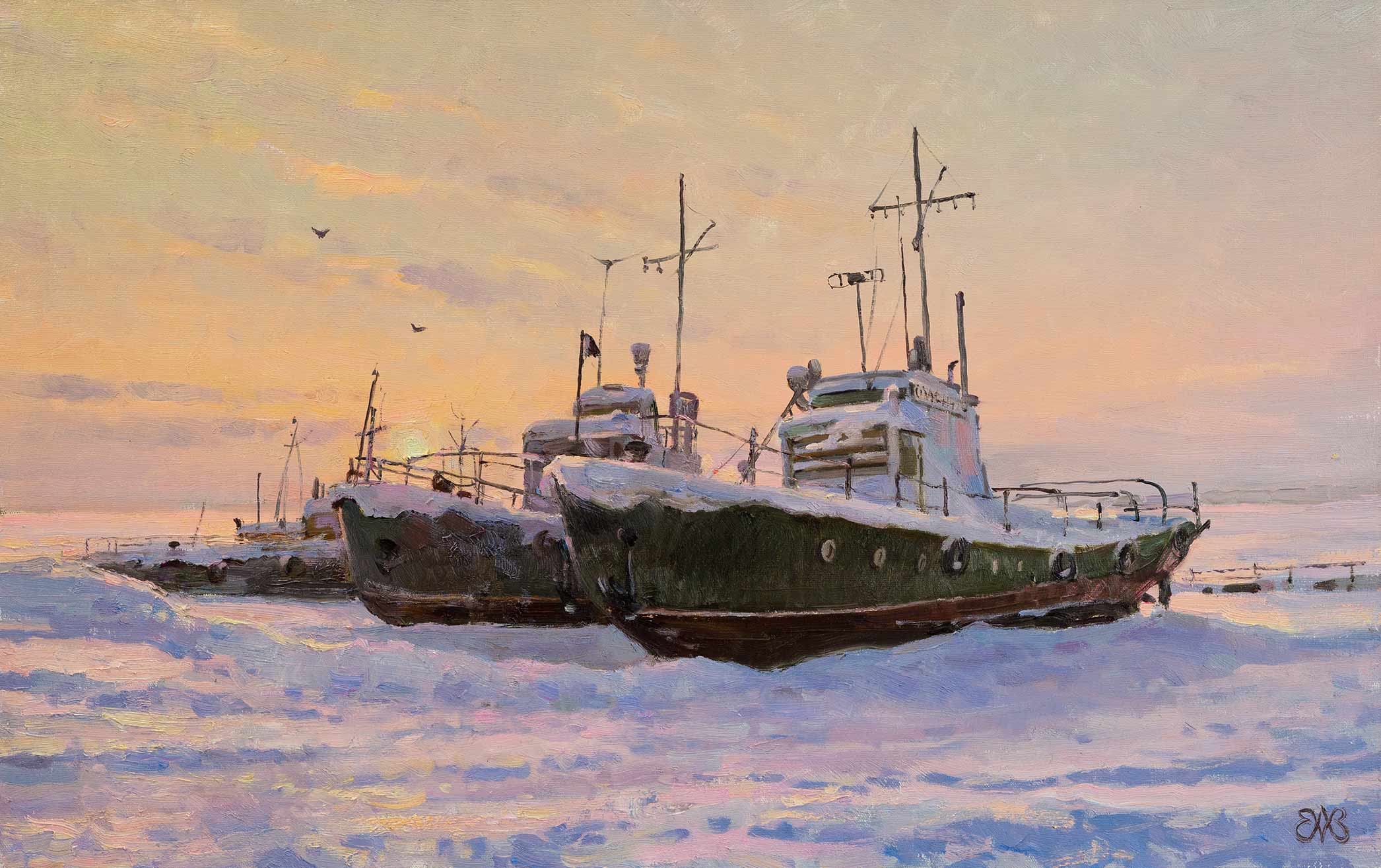 Winter Capture - 1, Alexey Efremov, Buy the painting Oil