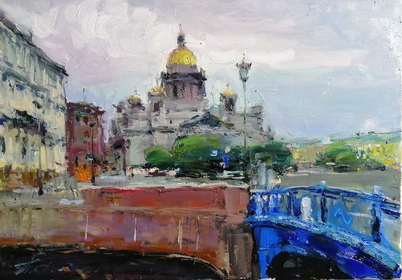 The Blue Bridge - 1, Sergei Prokhorov, Buy the painting Oil