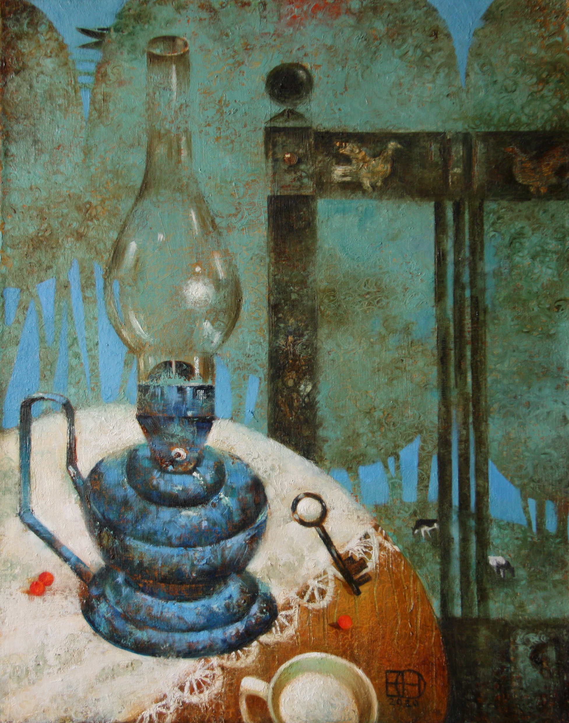 Blue Lamp - 1, Nadezhda Egorova, Buy the painting Oil