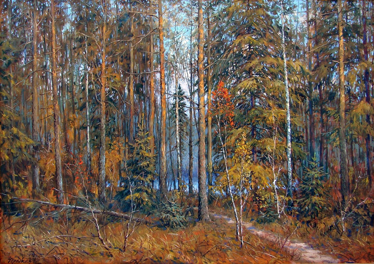 In the Forest - 1, Vyacheslav Cherdakov, Buy the painting Oil