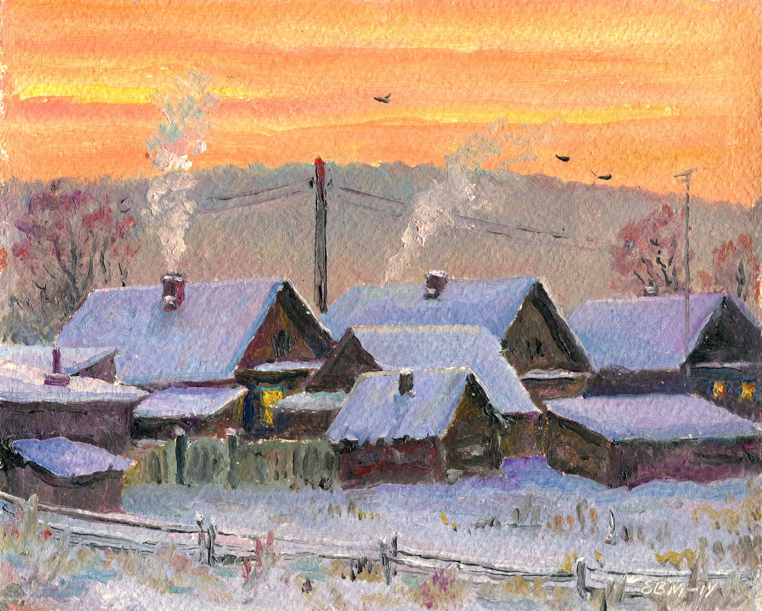 Twilight at Poldnevaya - 1, Valentin Efremov, Buy the painting Oil