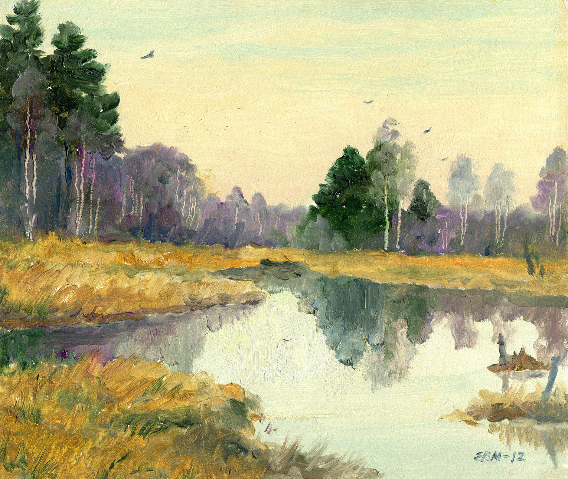  Verkhoturye. On the other Side of the River - 1, Valentin Efremov, Buy the painting Oil