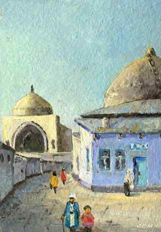 Uzbekistan, Tashkent. Old Town, Jami Cathedral Mosque