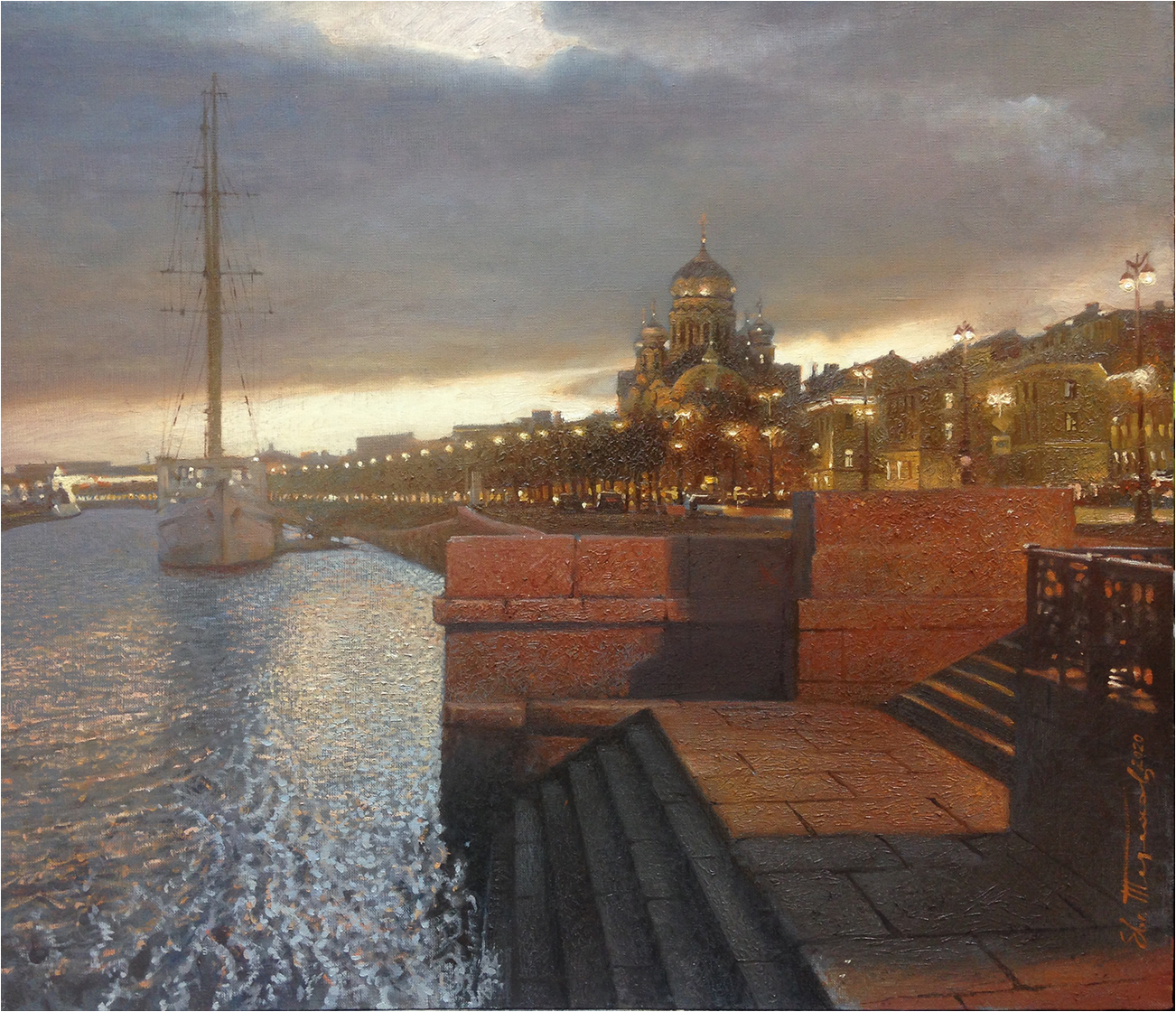 Lieutenant Schmidt Embankment - 1, Eugene Terekhov, Buy the painting Oil