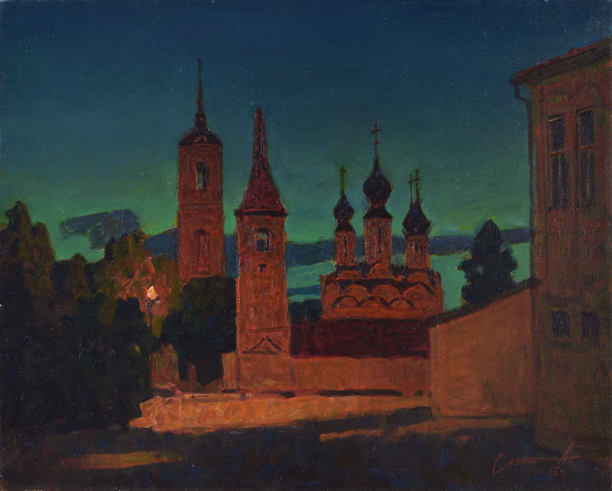 Summer Night in Suzdal - 1, Alexander Savelenko, Buy the painting Oil