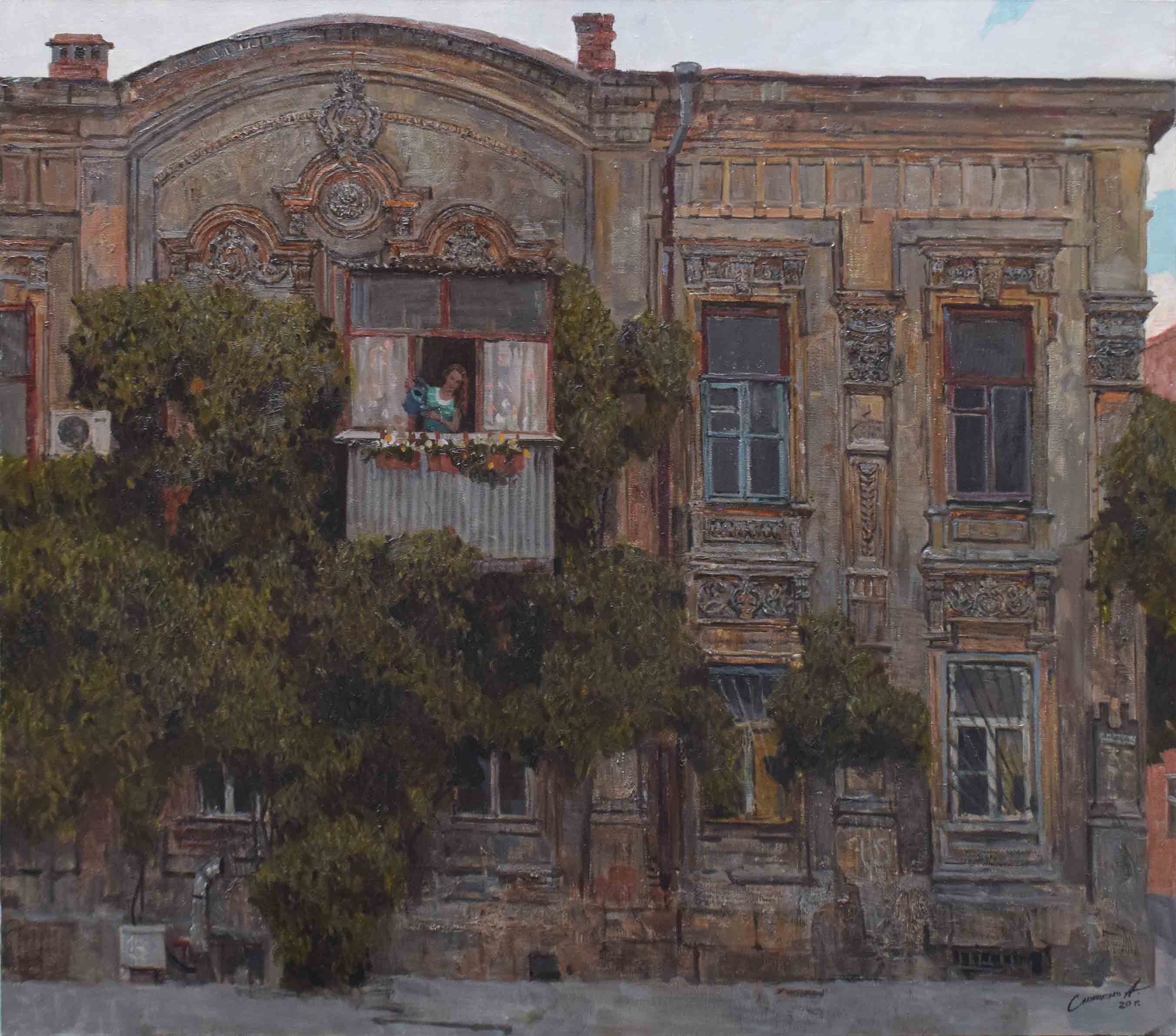 Blossoming House - 1, Alexander Savelenko, Buy the painting Oil