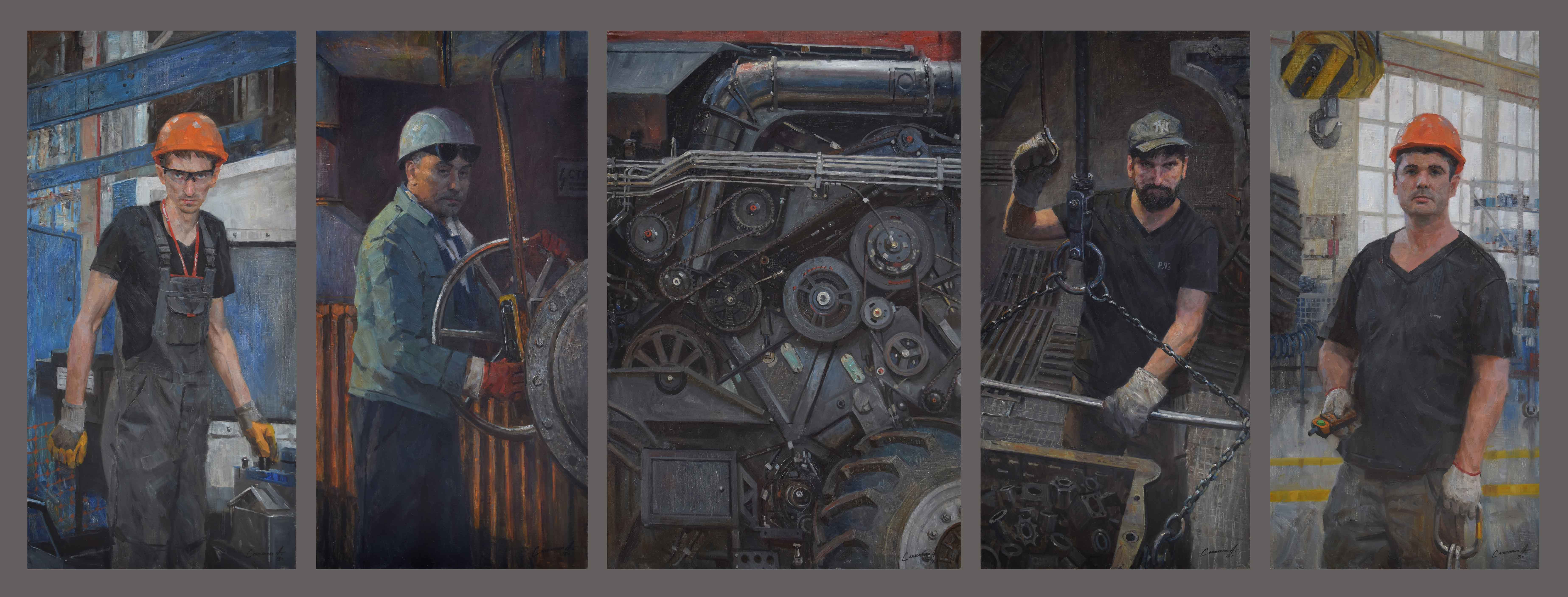 Unified Mechanism. Polyptych - 1, Alexander Savelenko, Buy the painting Oil