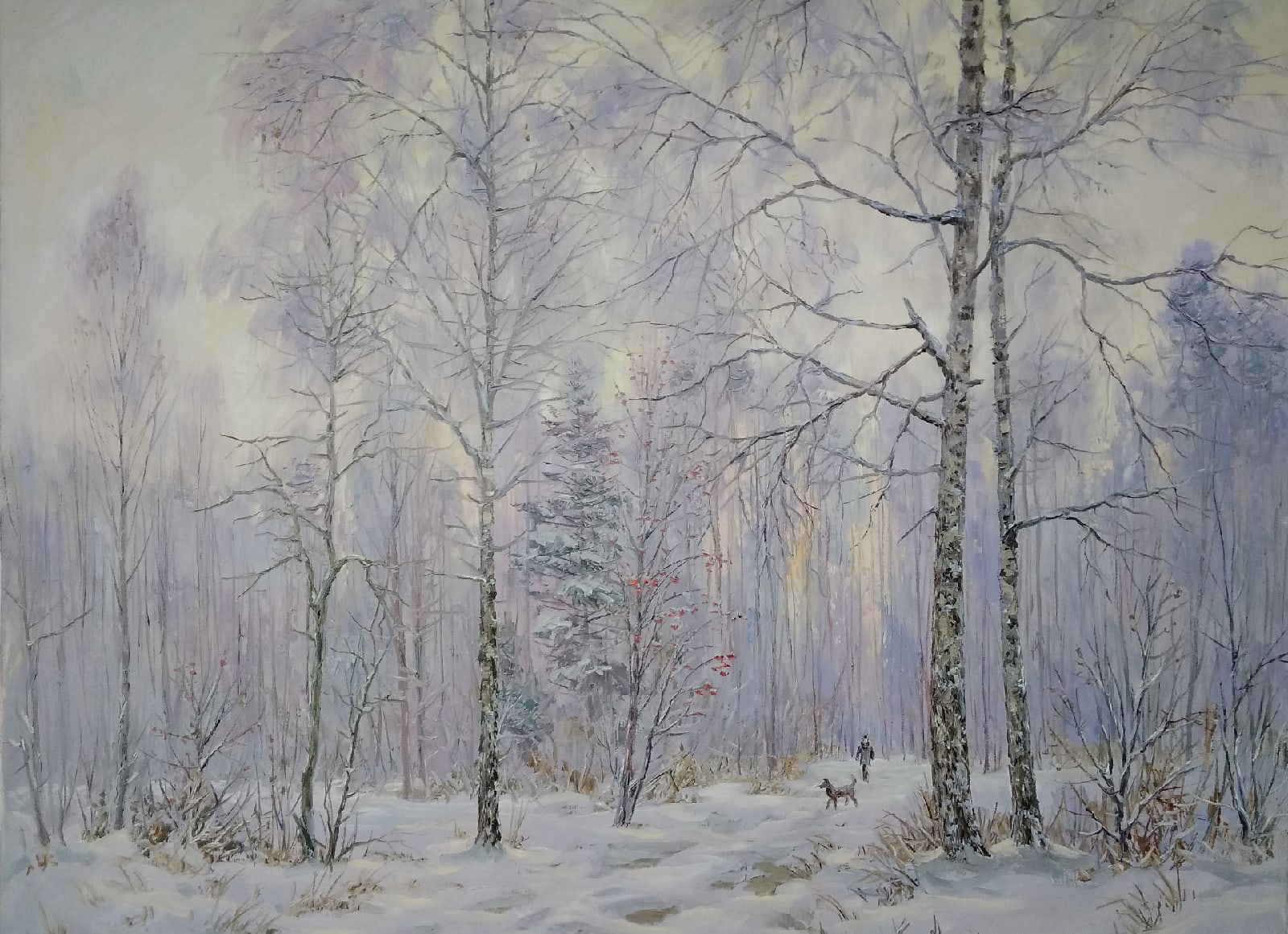 Winter Walk - 1, Vyacheslav Cherdakov, Buy the painting Oil