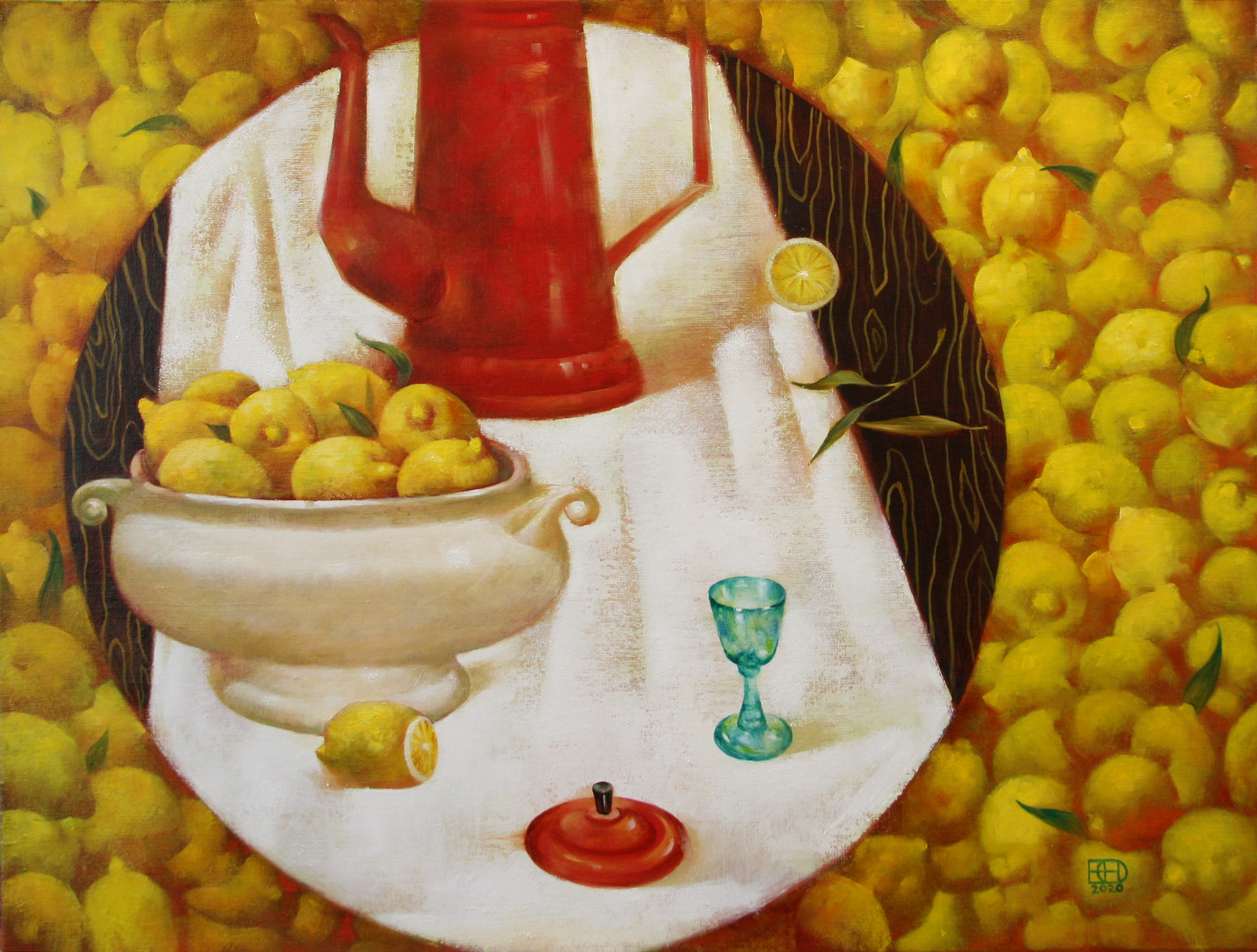 Still Life With Lemons - 1, Nadezhda Egorova, Buy the painting Oil