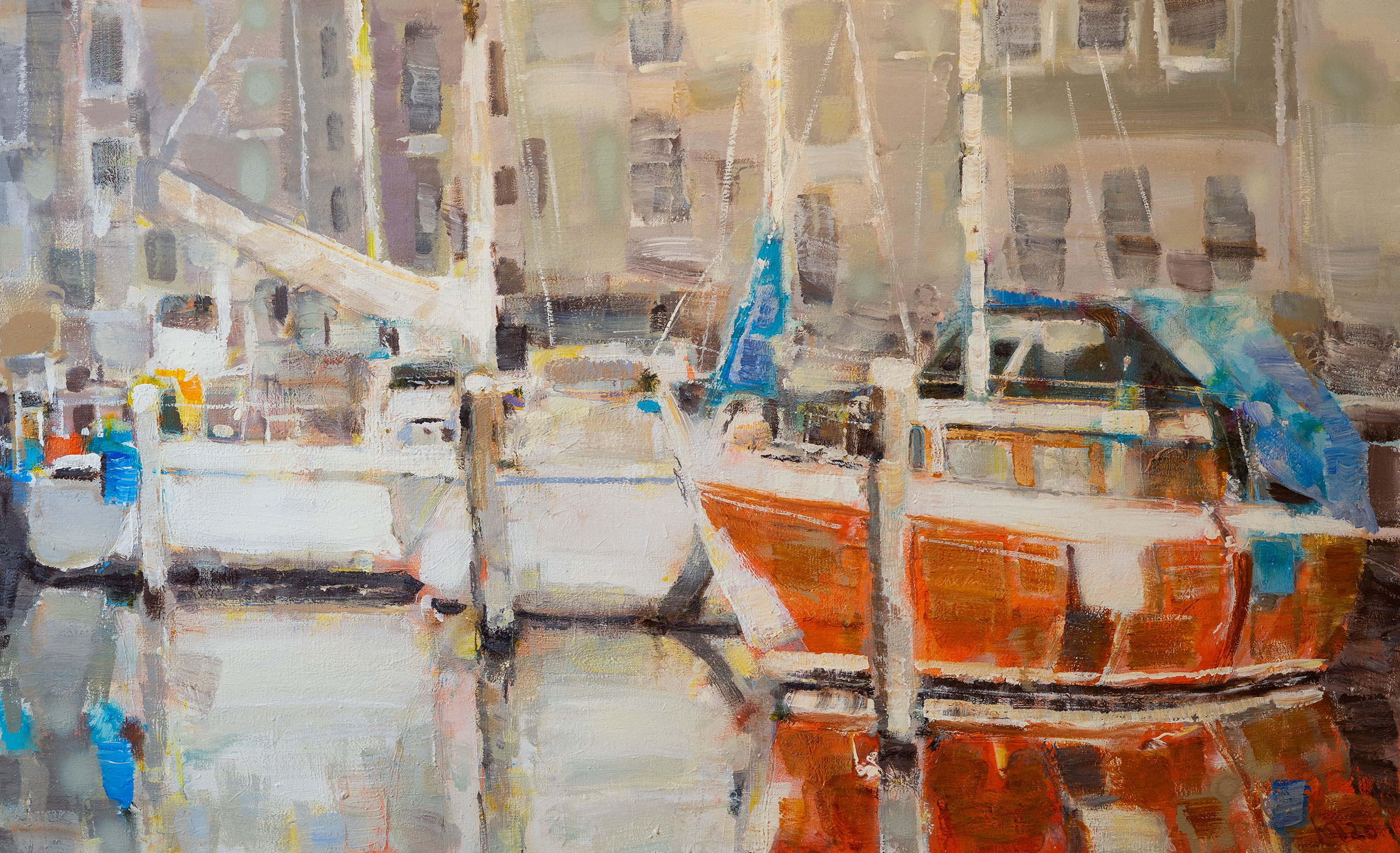 Yachts No. 11 - 1, Yuri Pervushin, Buy the painting Oil