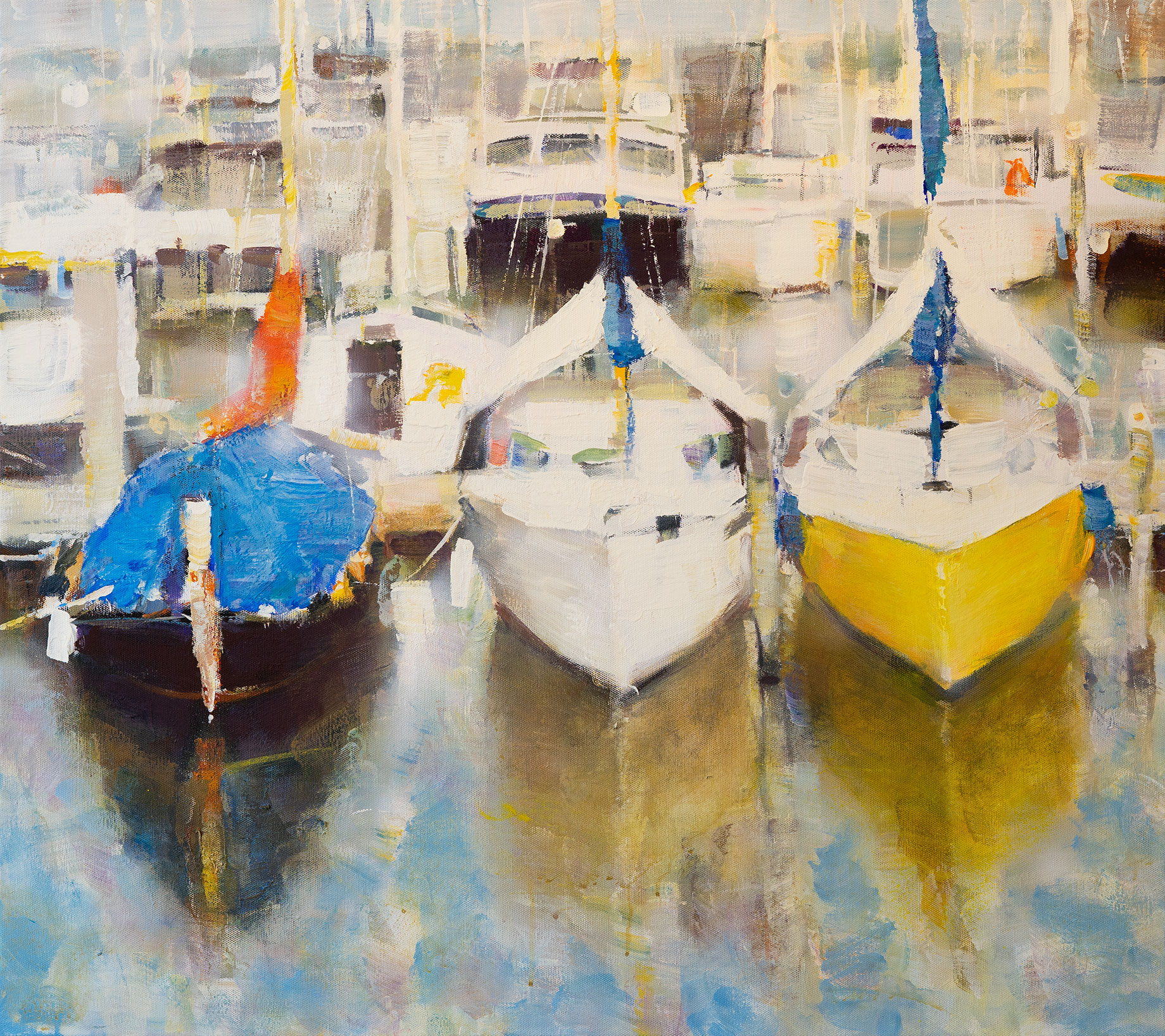 Yachts No. 2 - 1, Yuri Pervushin, Buy the painting Oil