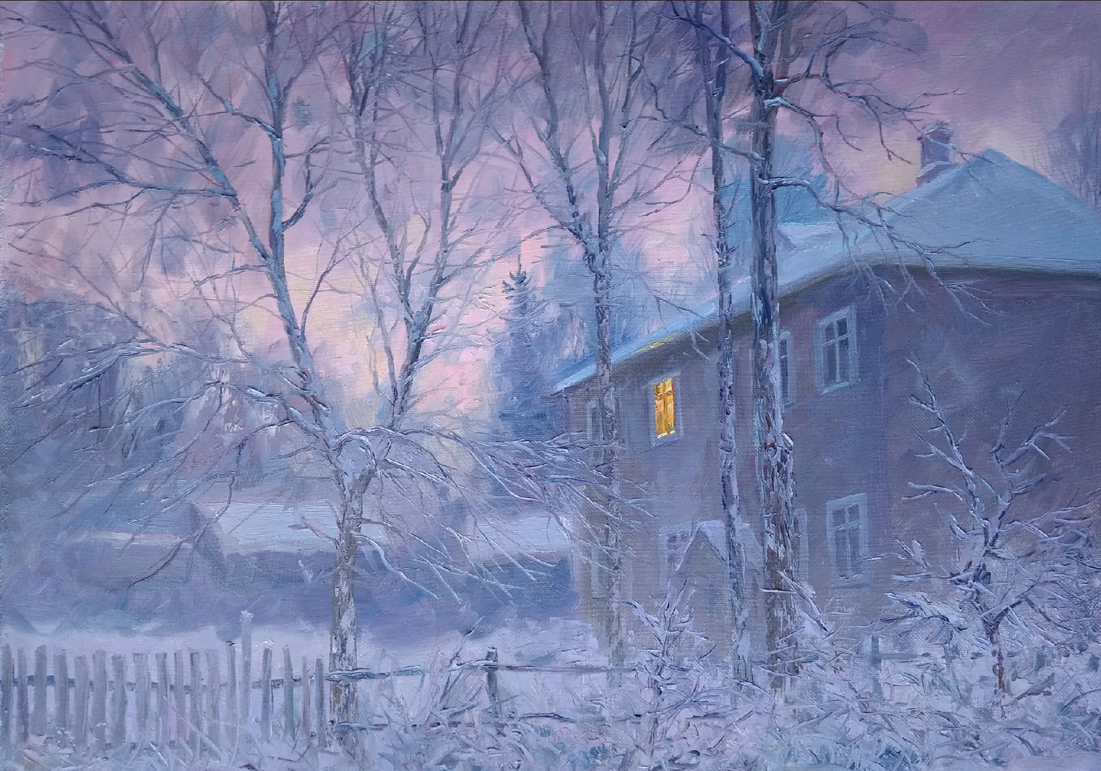Lilac Twilight - 1, Vyacheslav Cherdakov, Buy the painting Oil