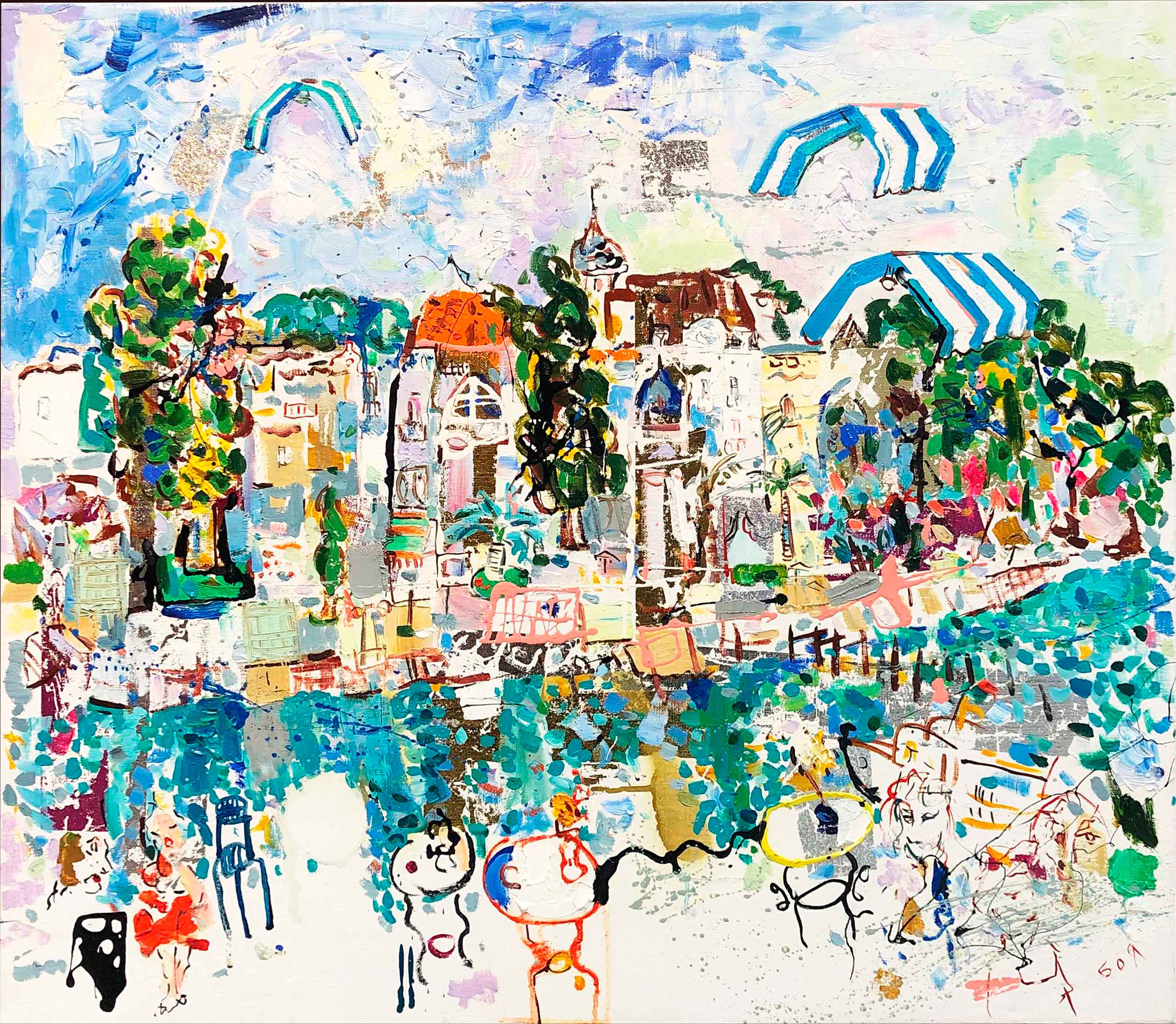 Summer Day - 1, Alexander Boyadzhan, Buy the painting Mixed media