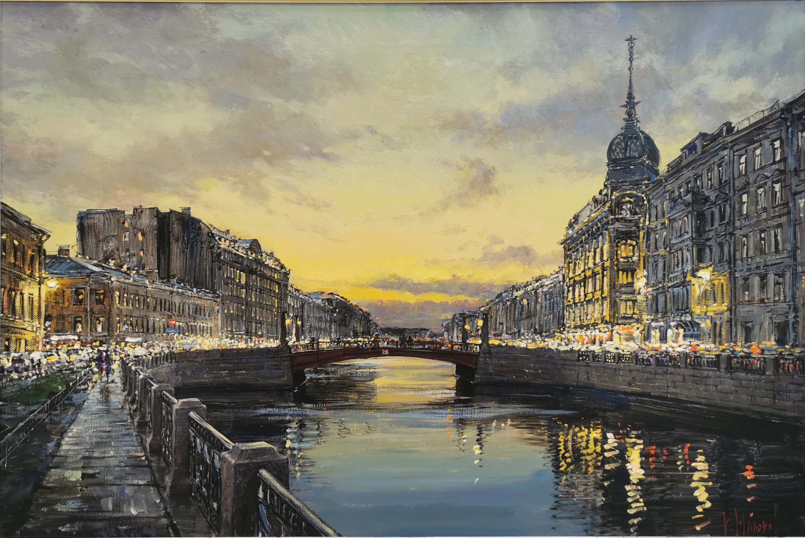 Red Bridge - 1, Kirill Malkov, Buy the painting Oil