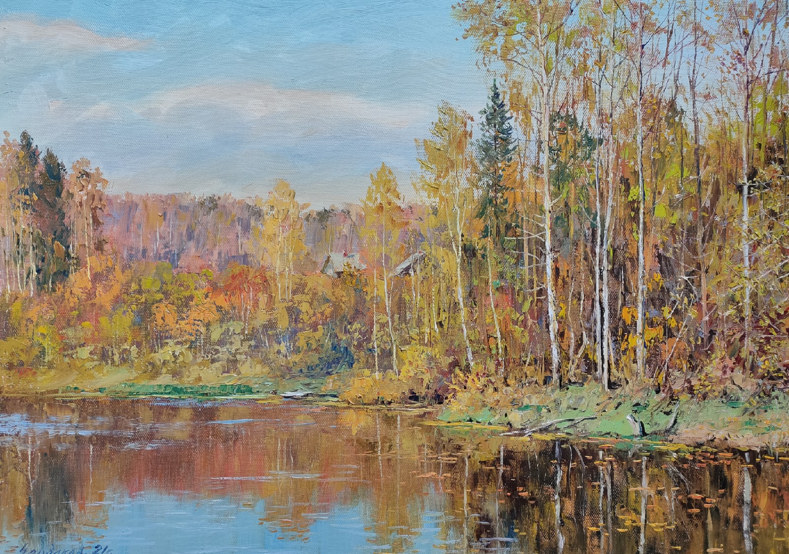 Light Autumn - 1, Vyacheslav Cherdakov, Buy the painting Oil