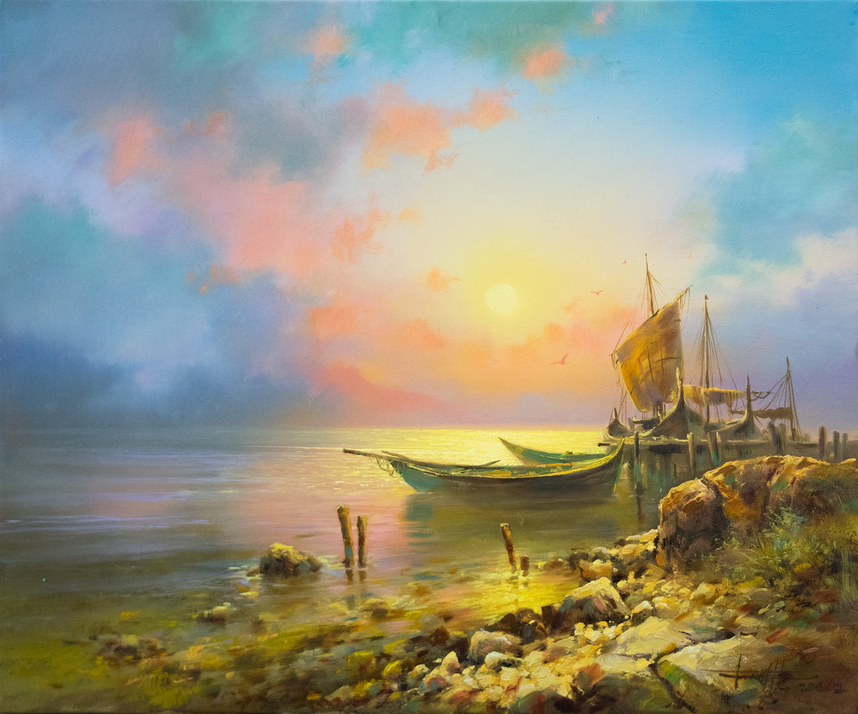 On The Shore - 1, Dmitry Balakhonov, Buy the painting Oil
