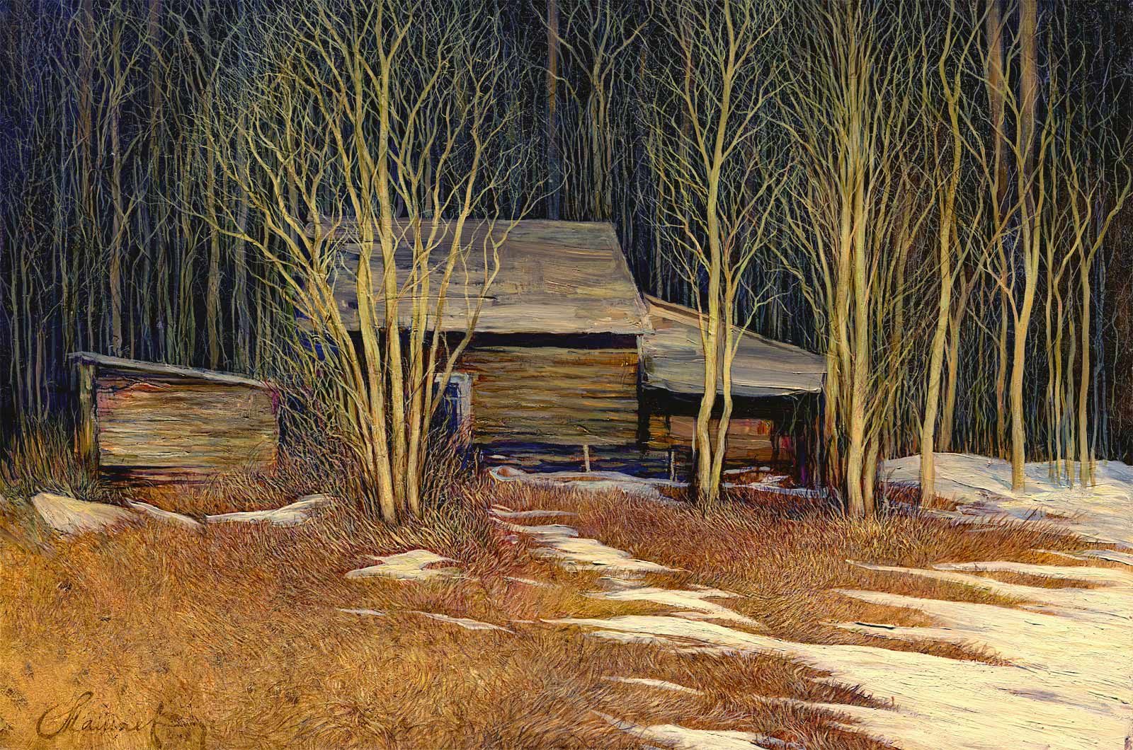 In the Village - 1, Andrey Mamaev, Buy the painting Oil