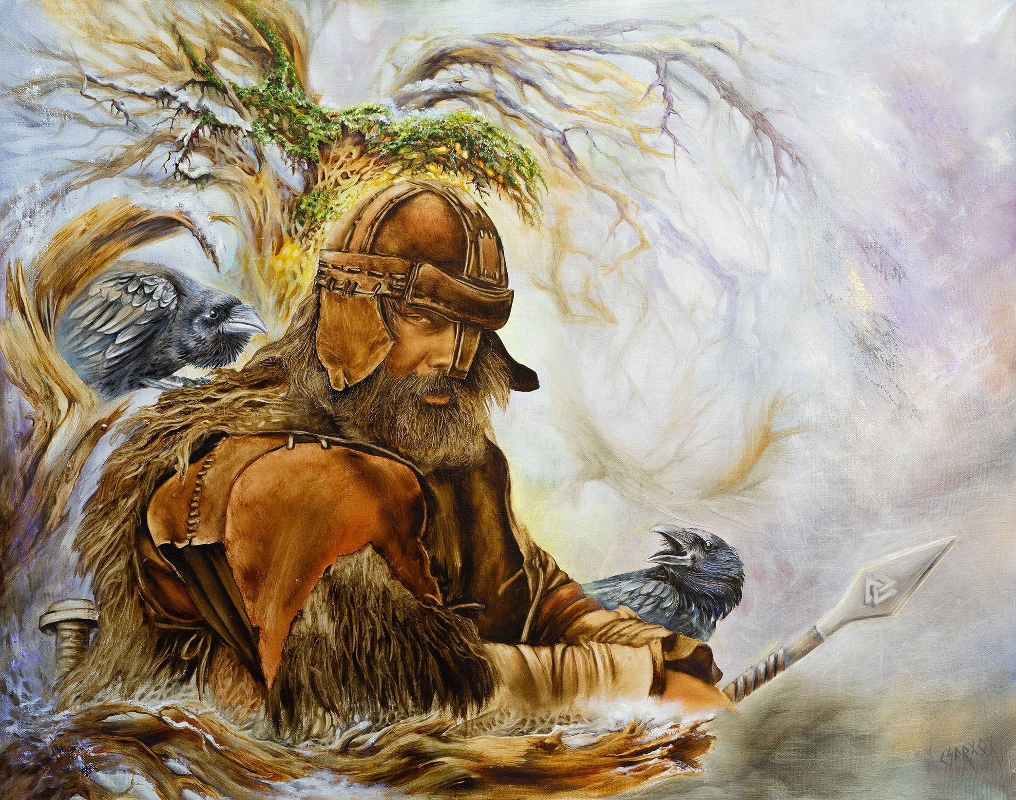 Odin in search of wisdom - 1, , Buy the painting Oil