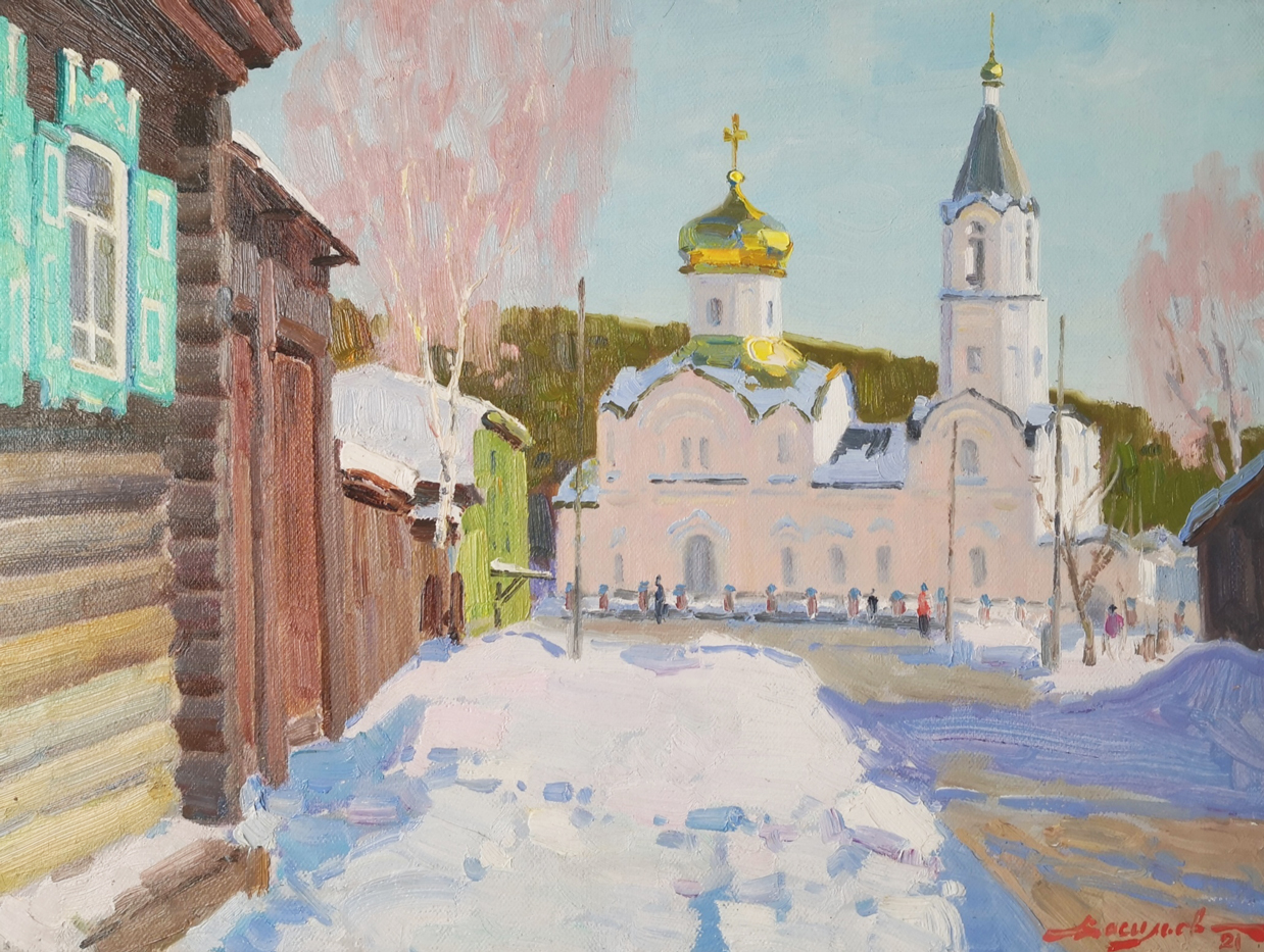 The Winter Day - 1, Dmitry Vasiliev, Buy the painting Oil