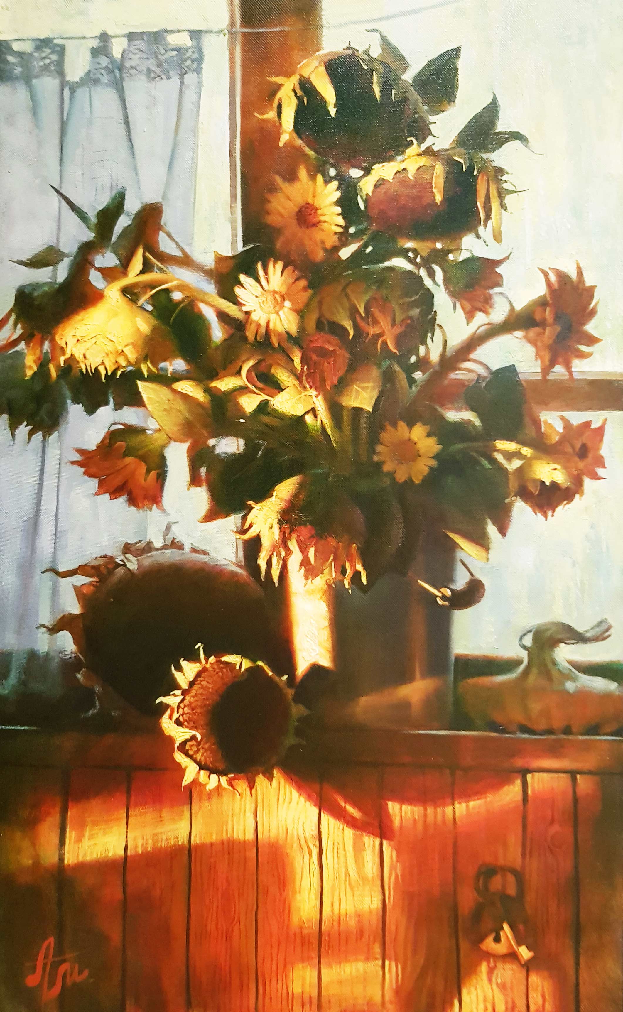 Sunflowers - 1, Anton Melentyev, Buy the painting Oil