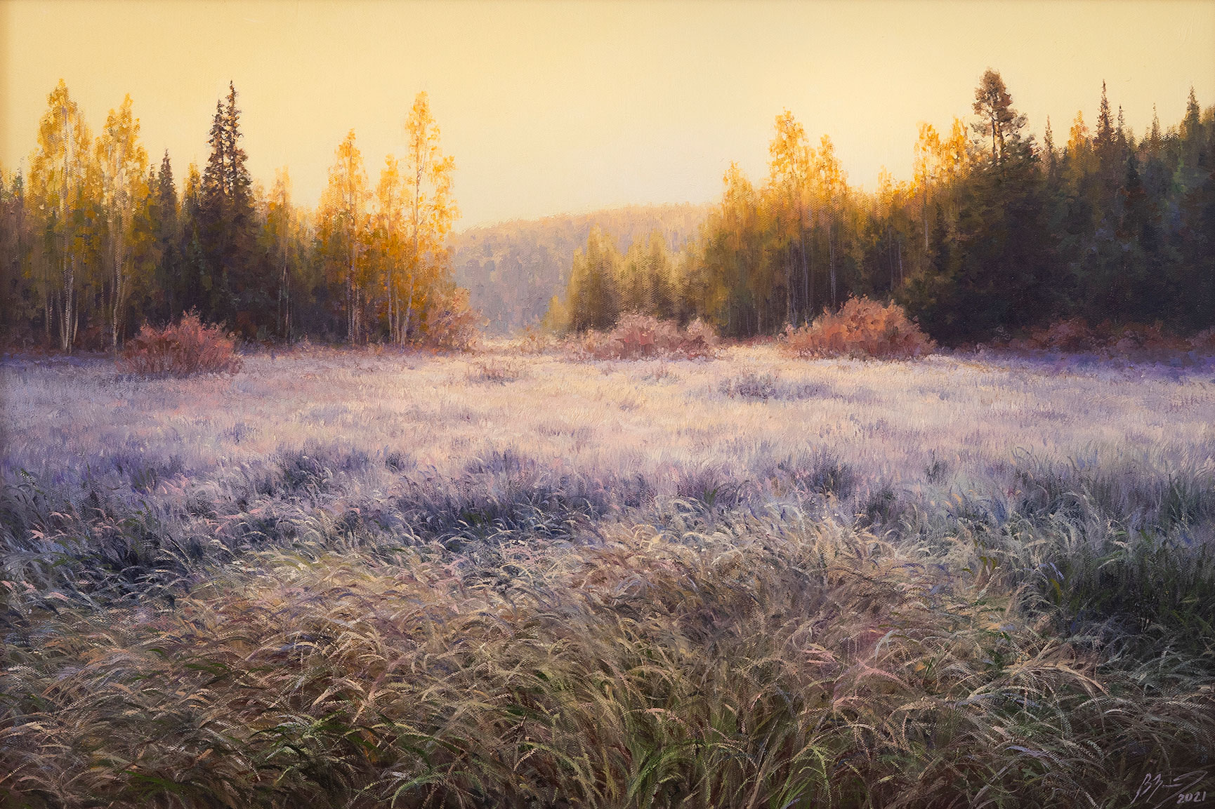 Frost. Autumn morning - 1, Vadim Zainullin, Buy the painting Oil