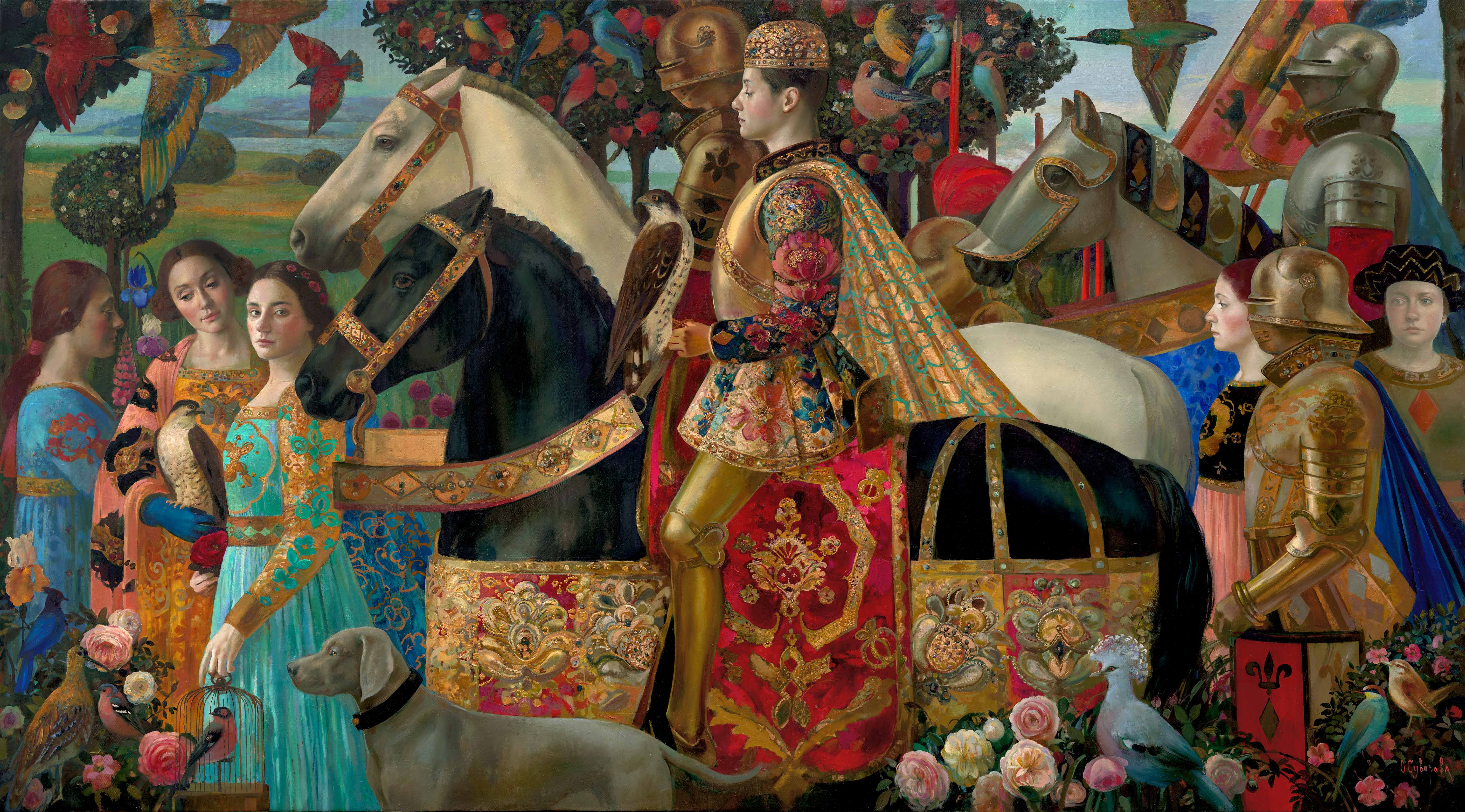 The Royal Hunt - 1, Olga Suvorova, Buy the painting Oil