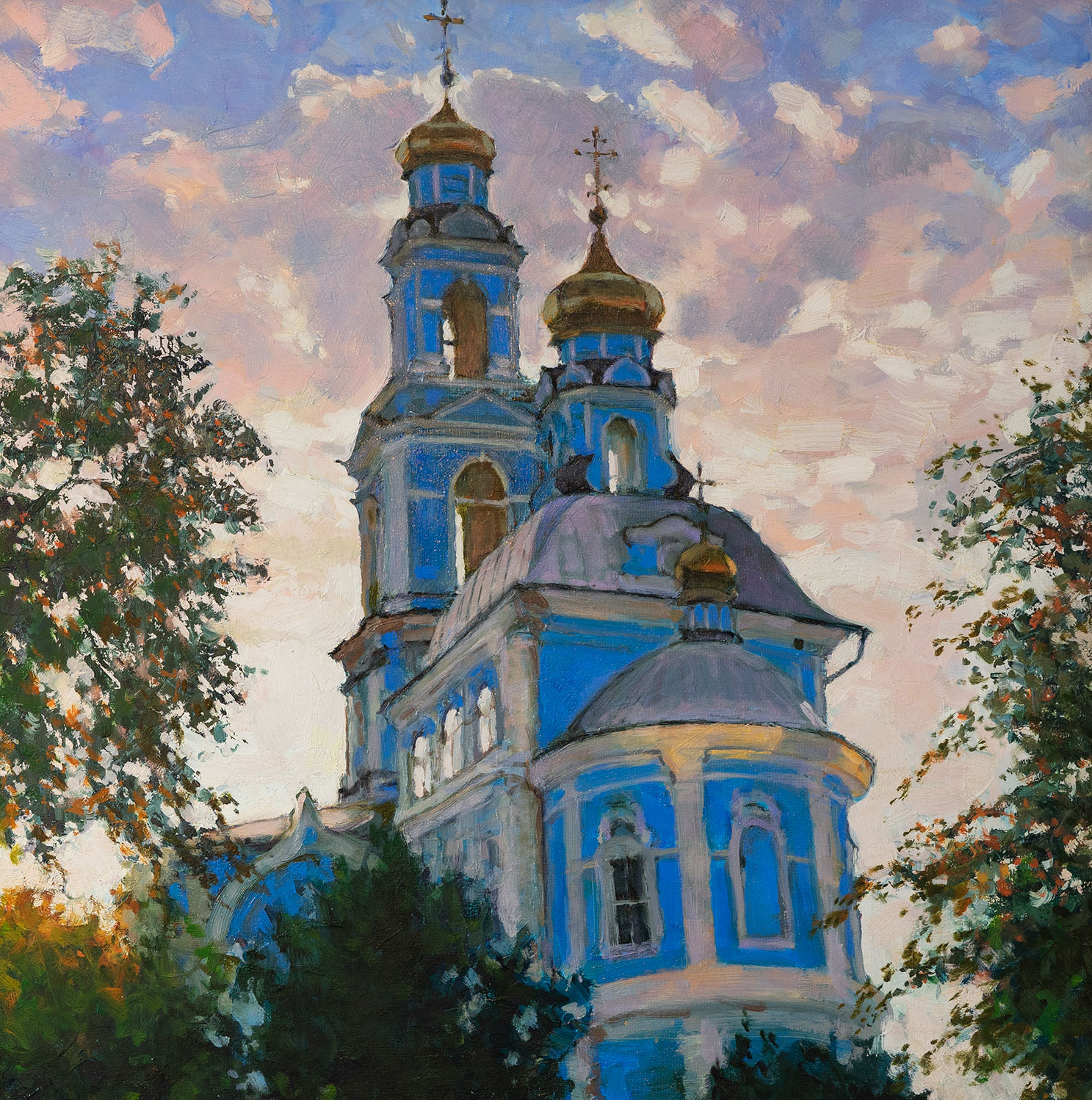Temple of the Lord's Ascension - 1, Sergei Prokhorov, Buy the painting Oil