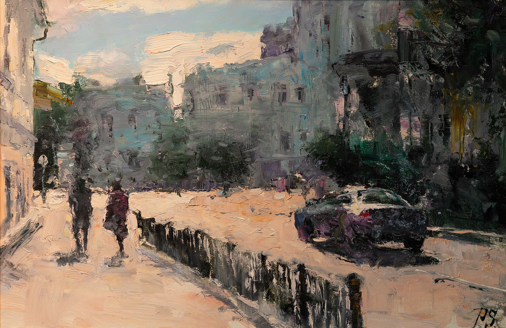 The Pedestrians and Cars - 1, Sergei Prokhorov, Buy the painting Oil