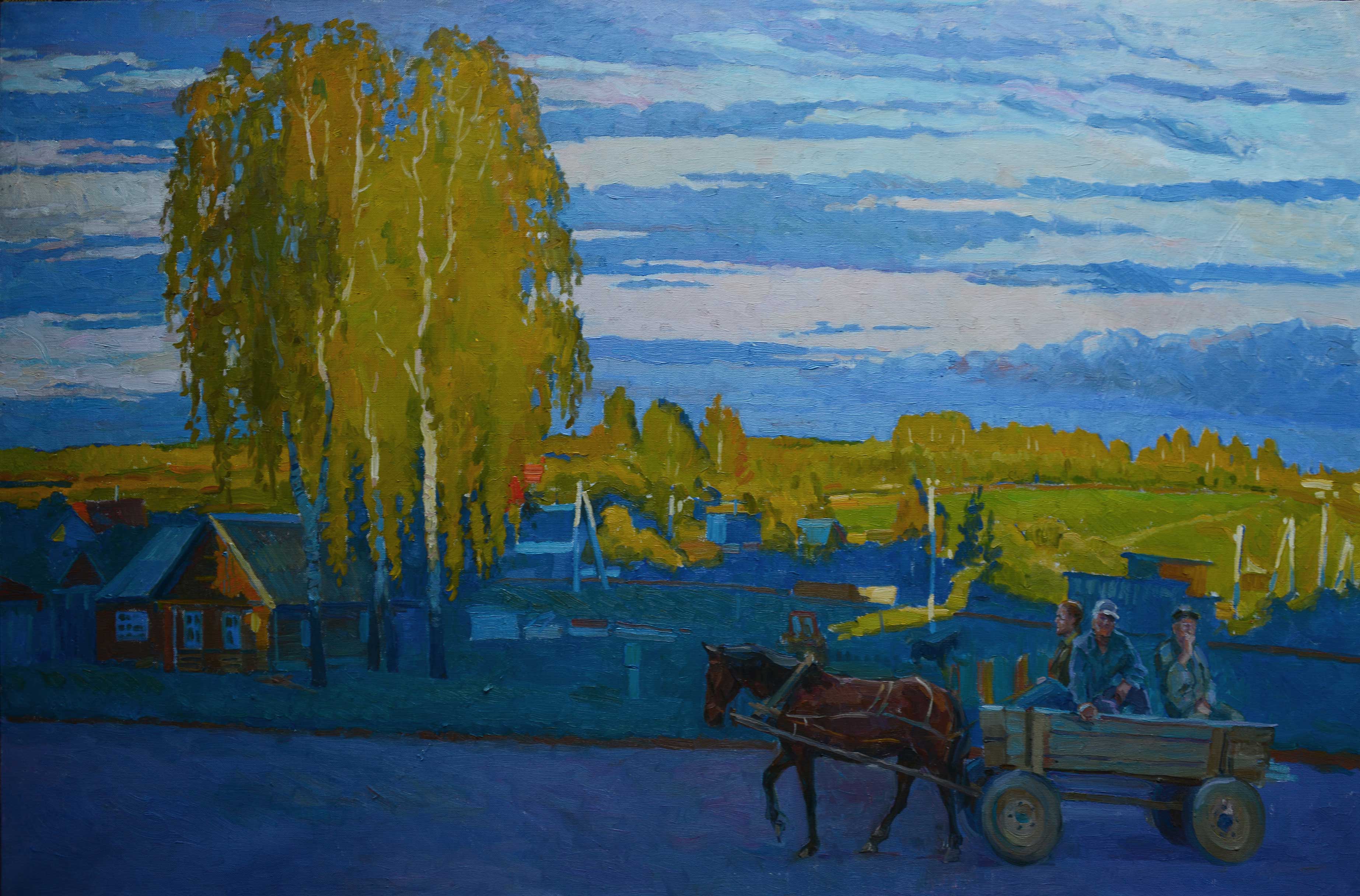 The End of the Working Day - 1, Anastasia Nesterova, Buy the painting Oil